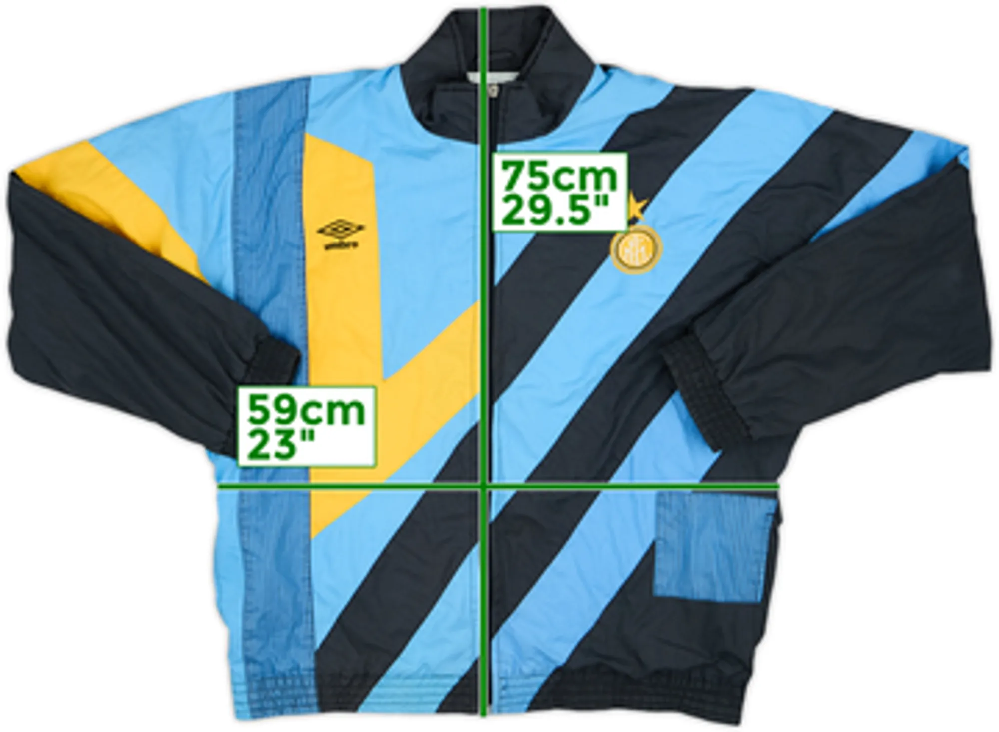 1992-93 Inter Milan Umbro Track Jacket - 6/10 - (L)