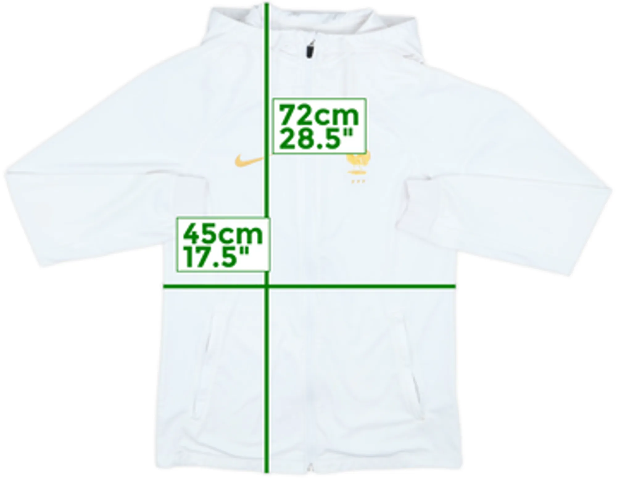 2022-23 France Nike Hooded Track Jacket - 7/10 - (S)
