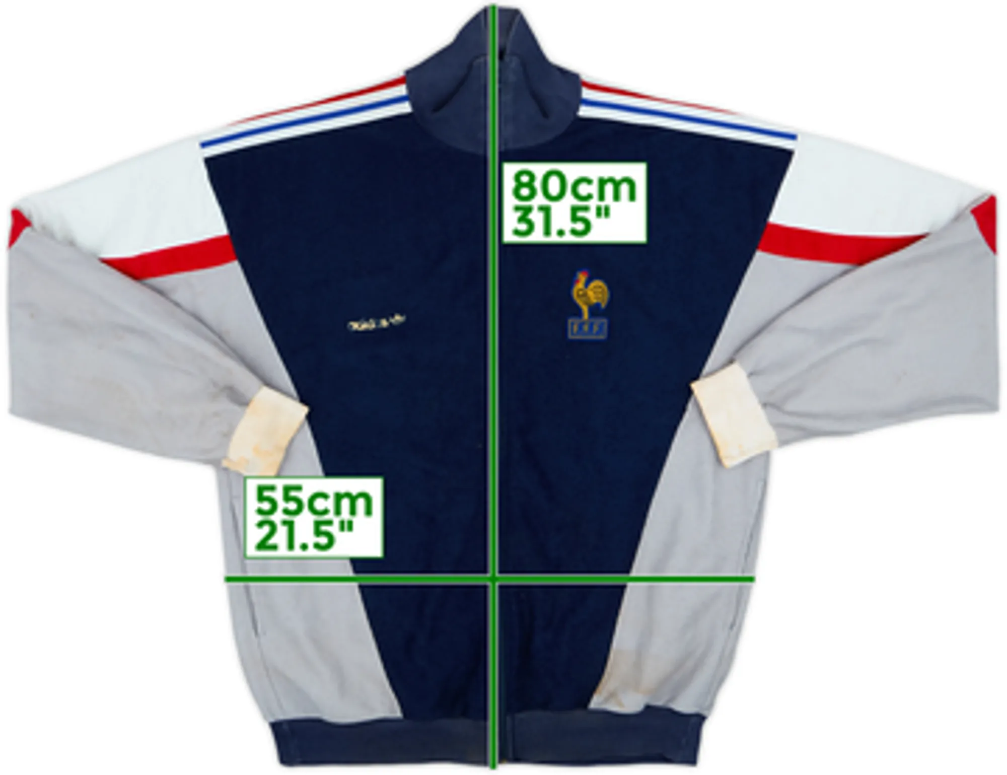 1986-88 France adidas Track Jacket - 5/10 - (L)