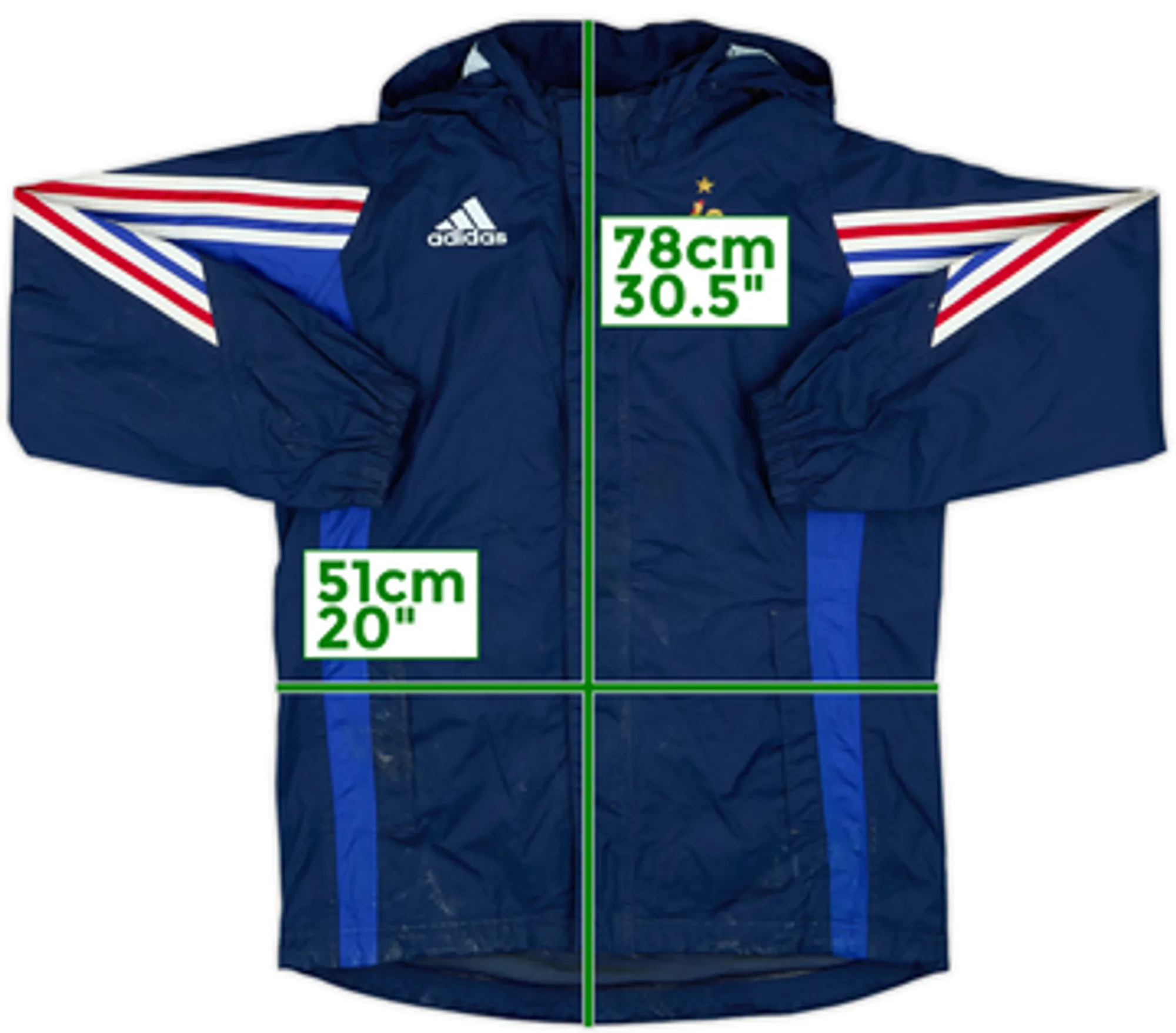 2004-06 France adidas Hooded Rain Jacket - 5/10 - (S)
