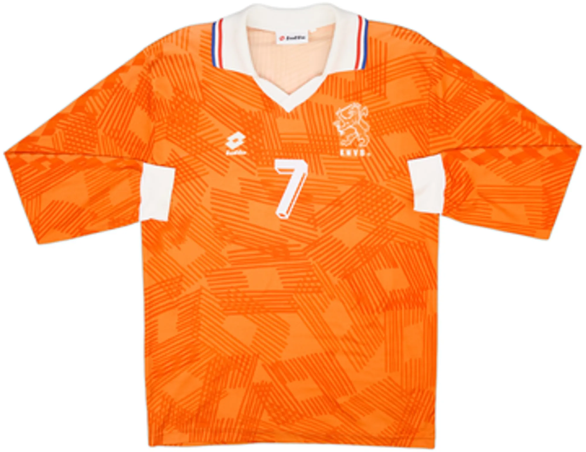 1992-94 Netherlands Home L/S Shirt Bergkamp #7 - 6/10 - (L)