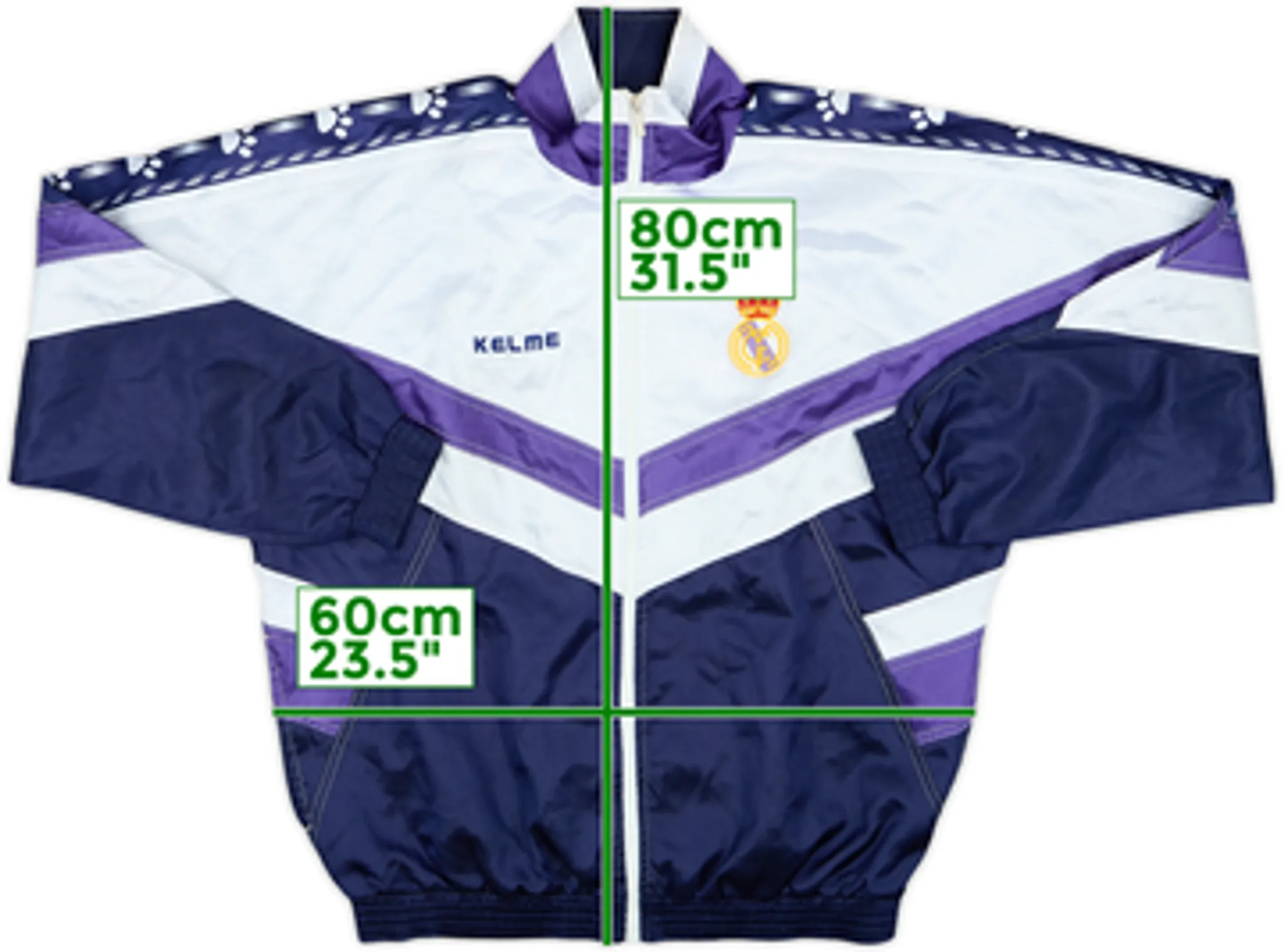 1994-96 Real Madrid Kelme Track Jacket - 7/10 - (L)
