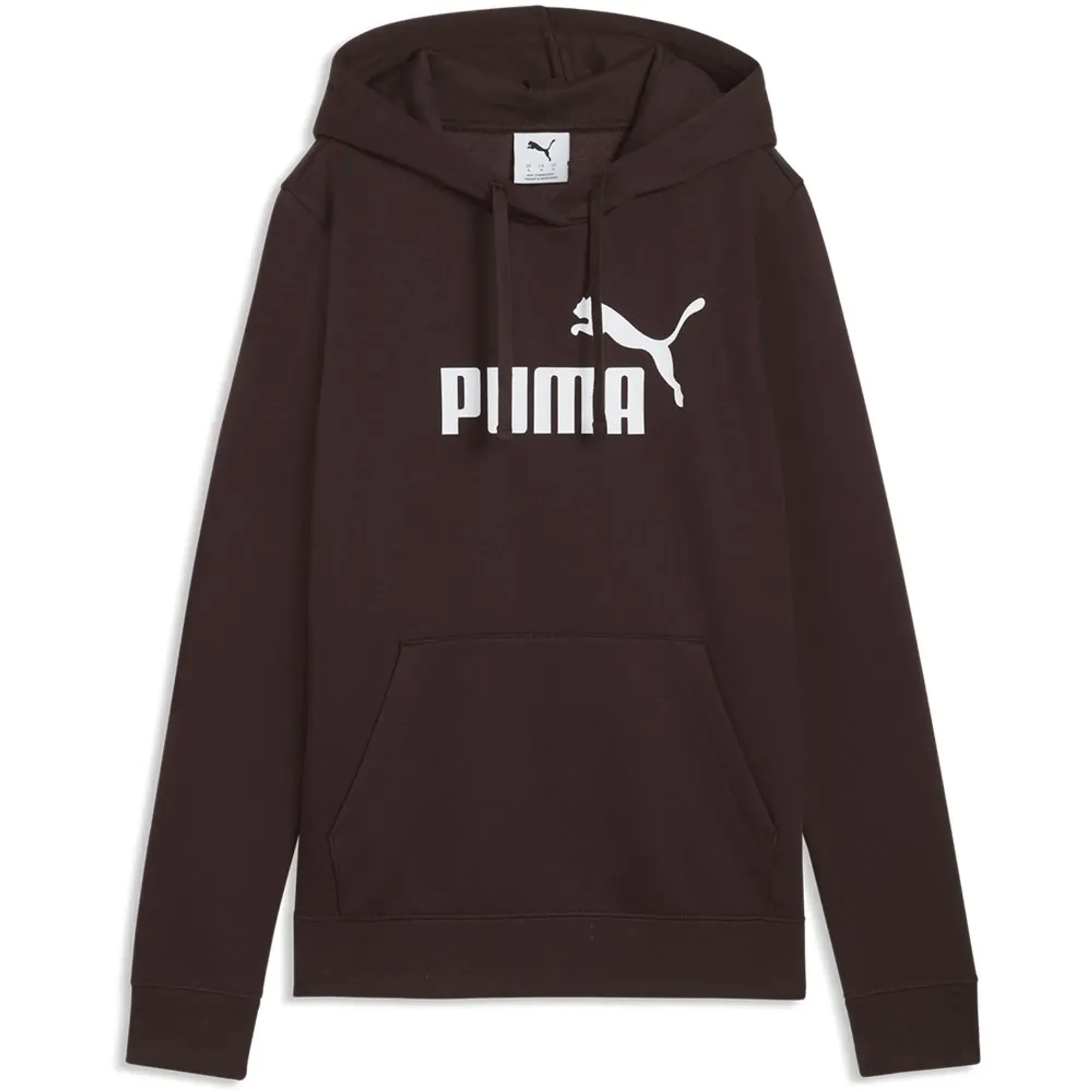 PUMA ESS No. 1 Logo Hoodie Women in Brown | Size Large