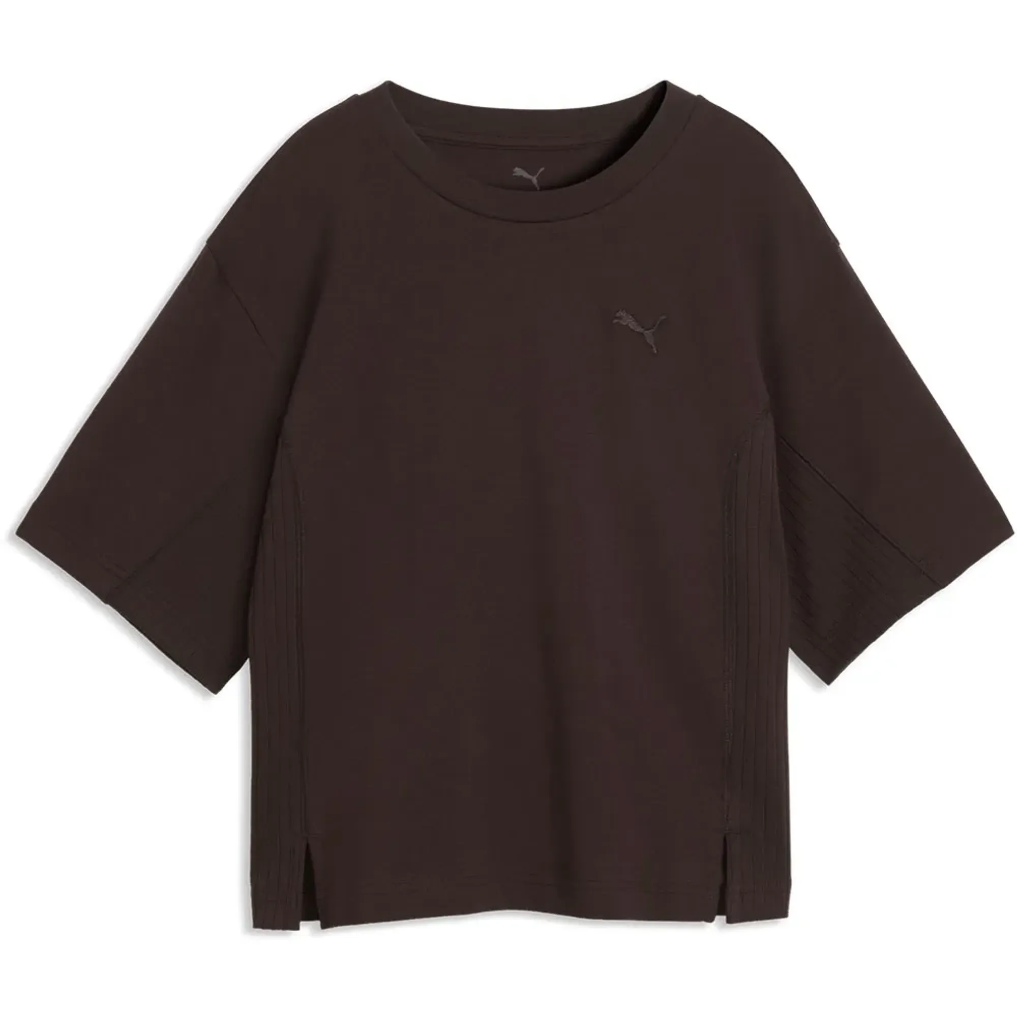 PUMA HER Relaxed T-Shirt Women in Brown | Size Small