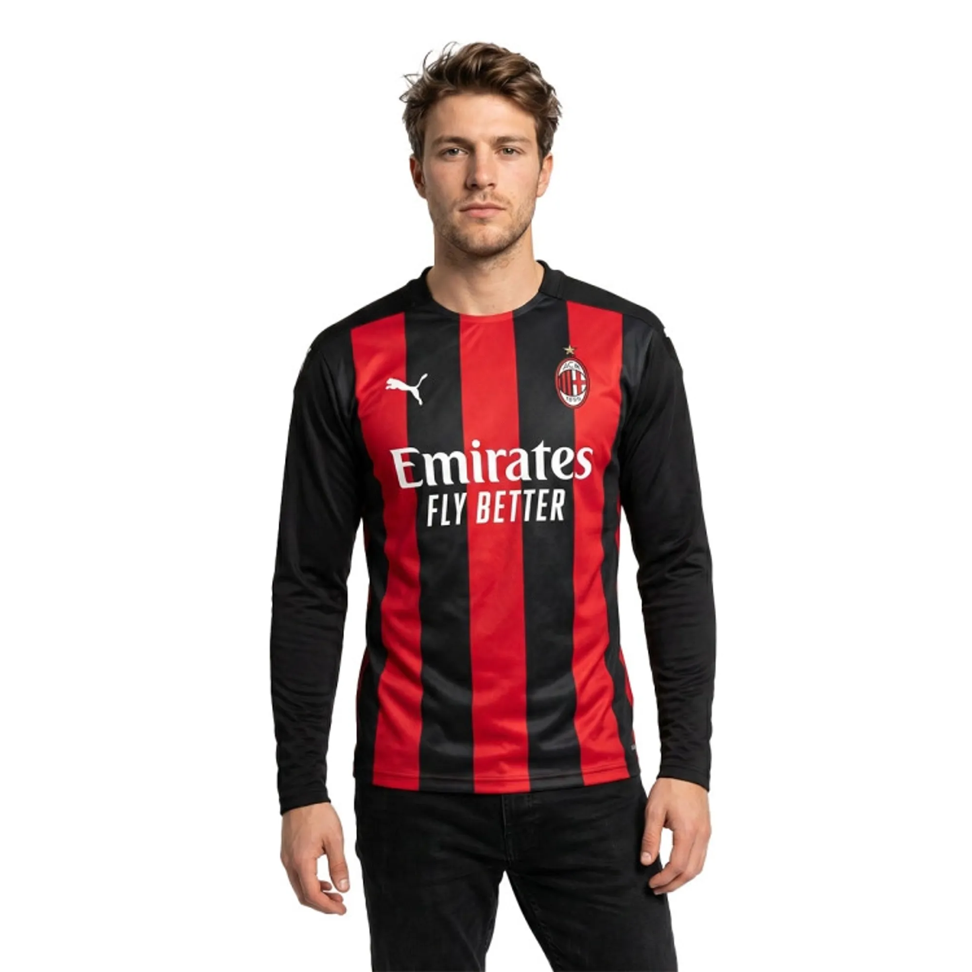 PUMA AC Milan 26/27 Long Sleeve Home Jersey Men in Black | Size 3XL