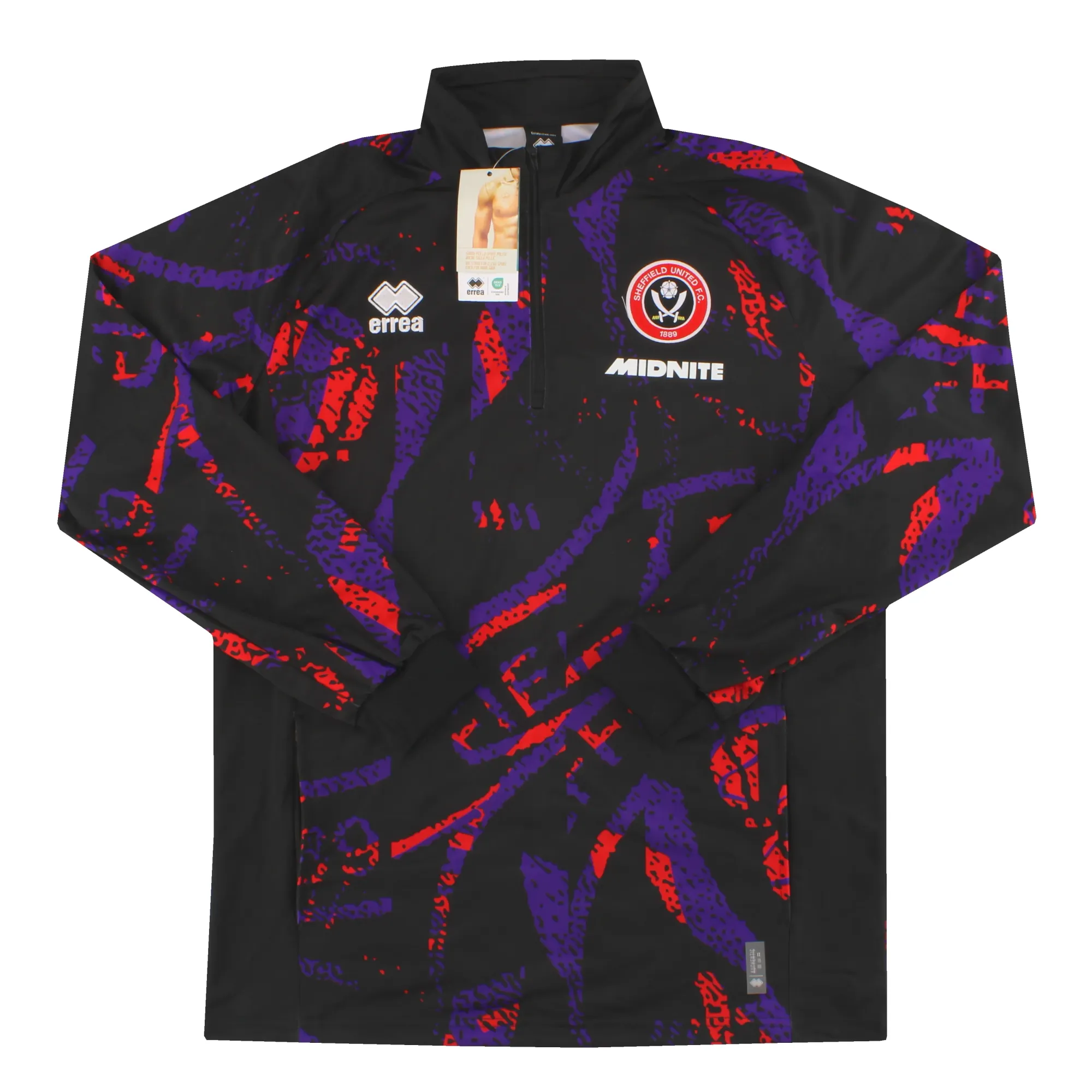 2025-26 Sheffield United Errea Pre-Match 1/4 Zip Top *w/tags* - Sheffield United / w/tags 