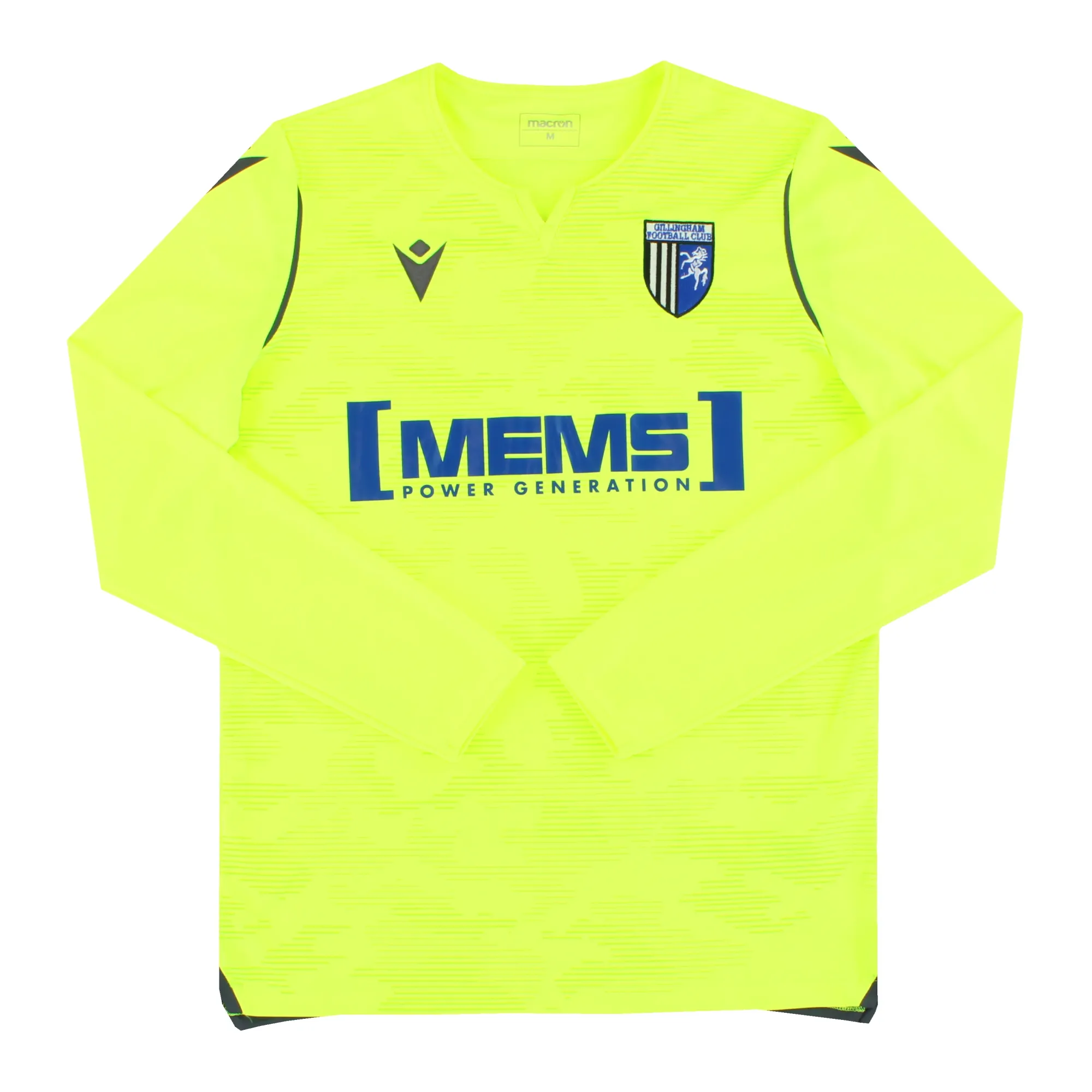 2021-22 Gillingham Macron Goalkeeper Shirt M - Gillingham / Excellent 