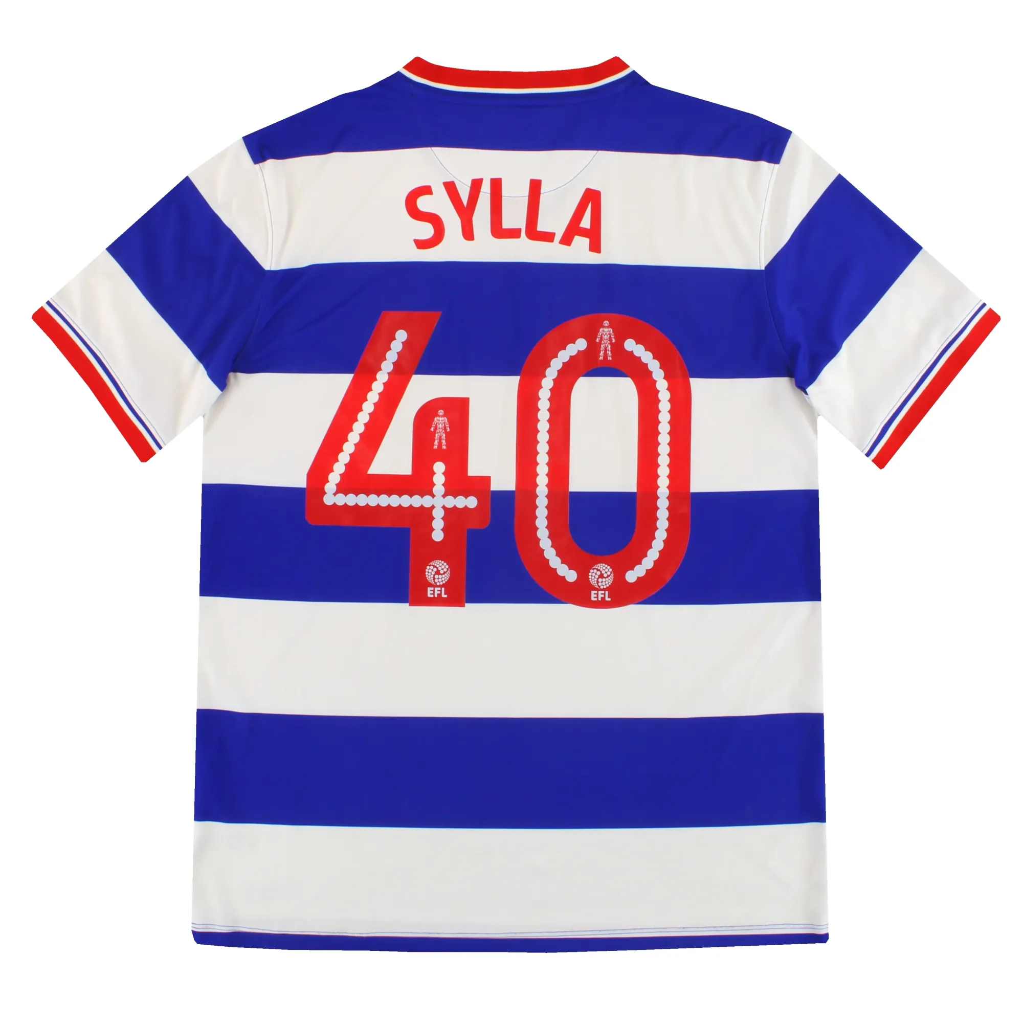 2016-17 QPR Home Shirt Sylla #40 L - QPR / Excellent 