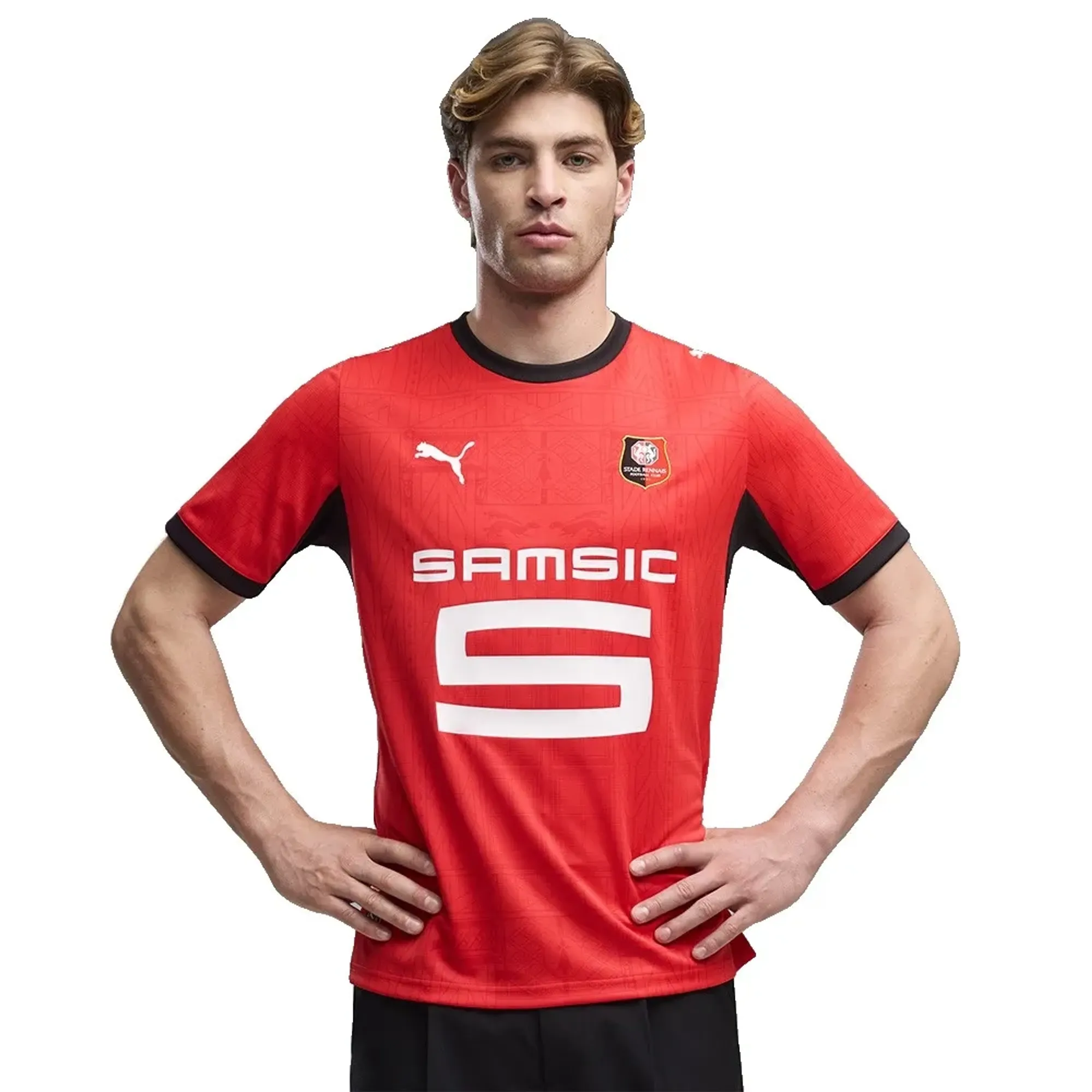 PUMA Stade Rennais 26/27 Home Jersey in Red | Size 3XL
