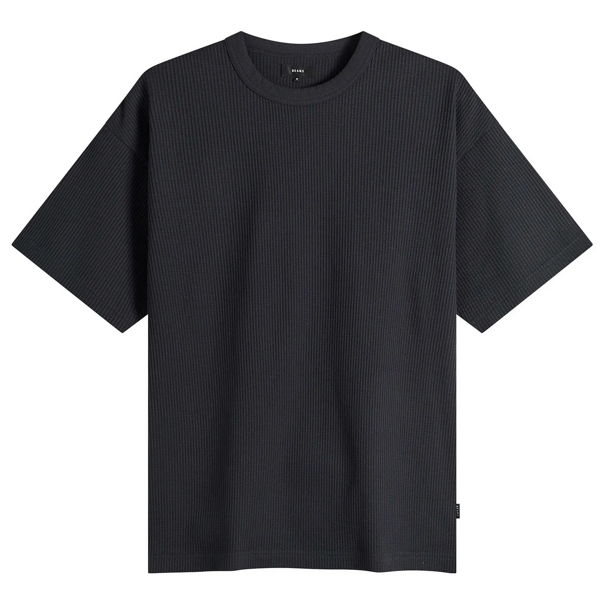 BEAMS Men's Stretch Thermal T-Shirt Black