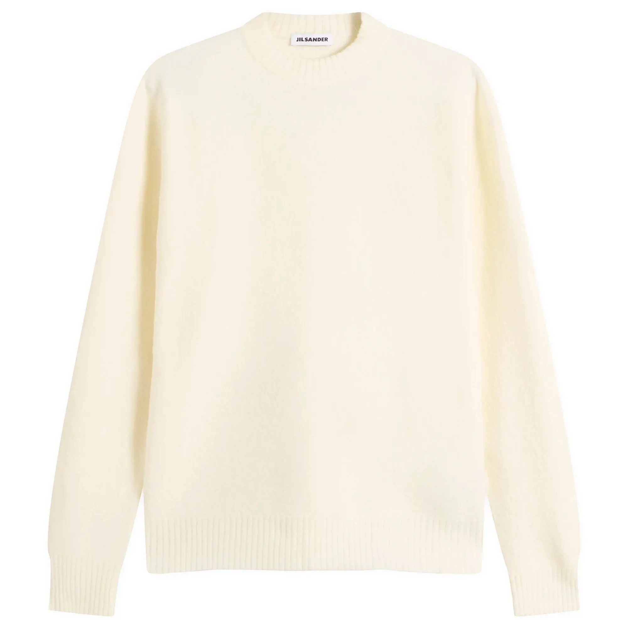 Jil Sander Men's Boiled Wool Jumper Cloud