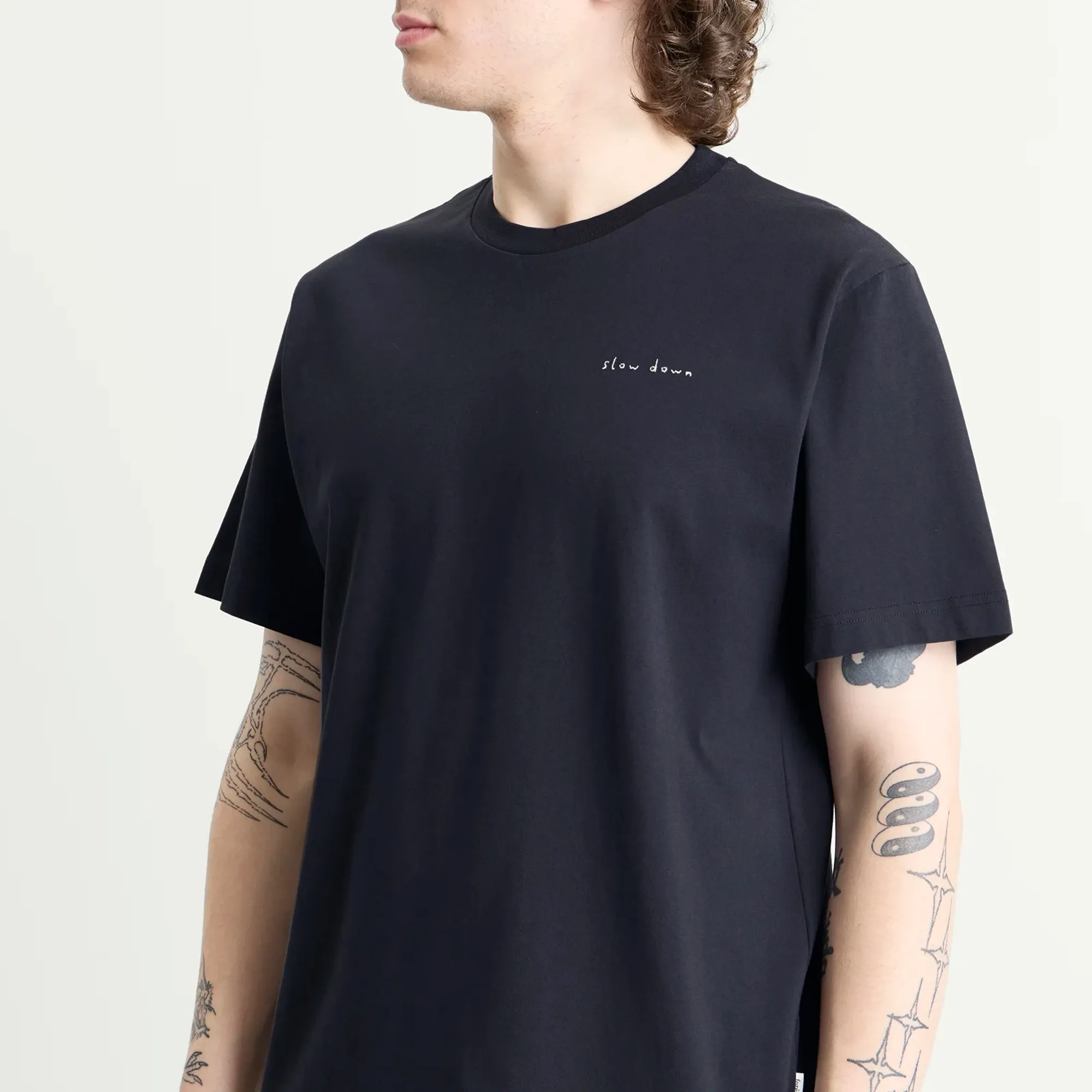 Foret Men's Slow Down T-Shirt Navy