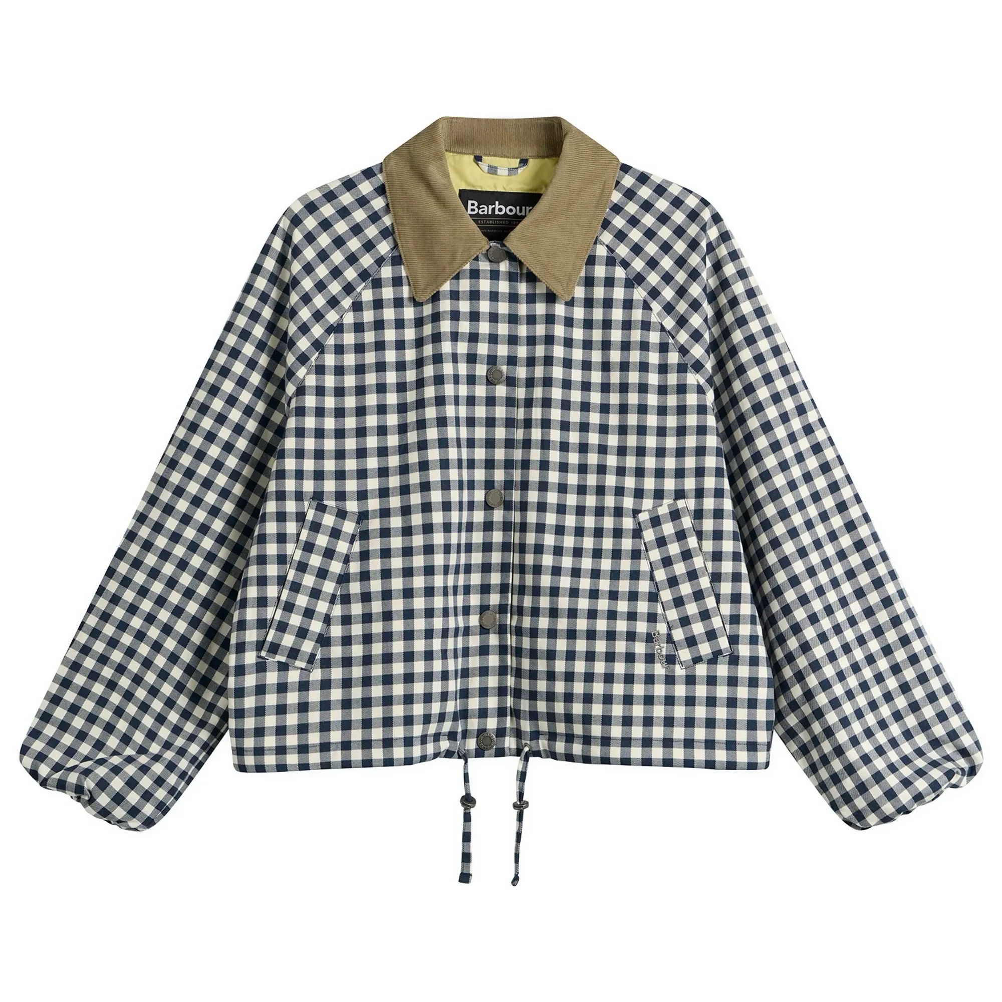 Barbour Women's Ovingham Casual Jacket Gingham Navy/Neutral