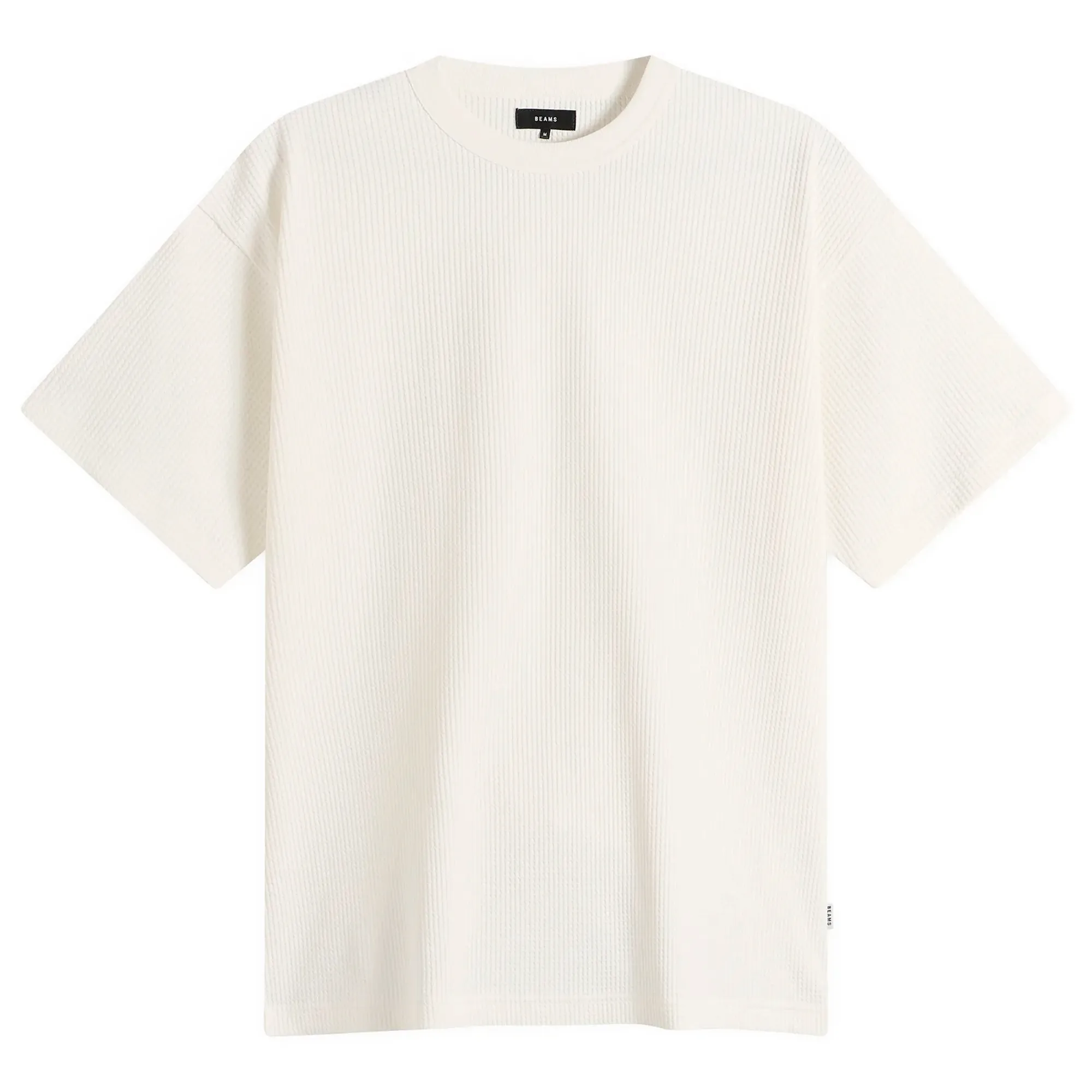 BEAMS Men's Stretch Thermal T-Shirt White