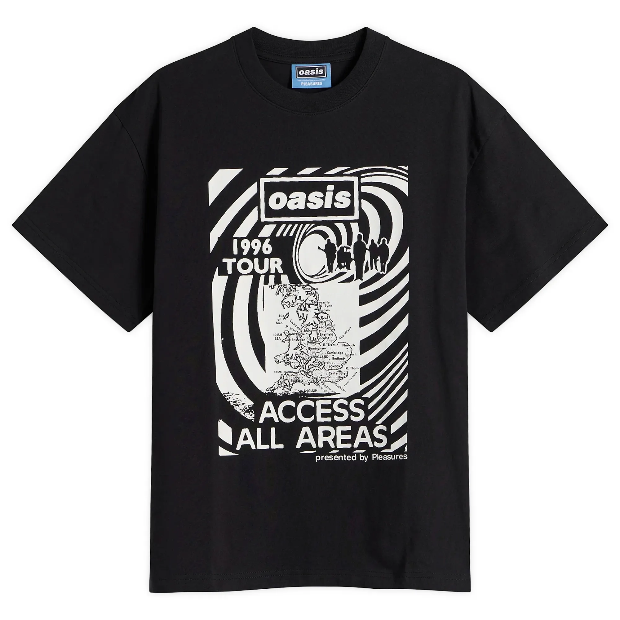 Pleasures Men's x Oasis All Access T-Shirt Black