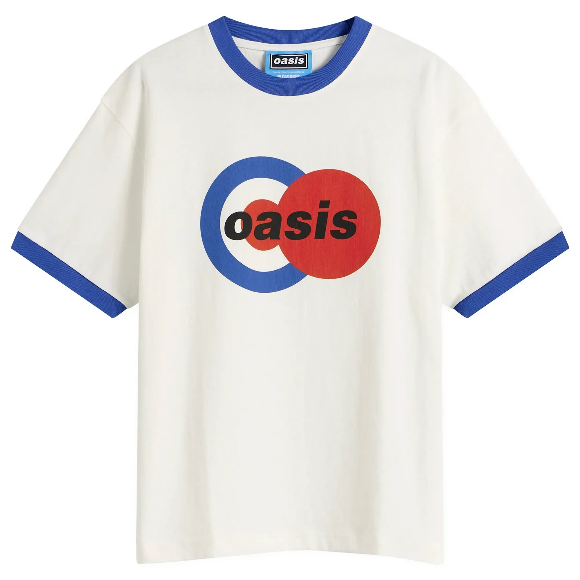 Pleasures Men's x Oasis 1996 Ringer Shirt White