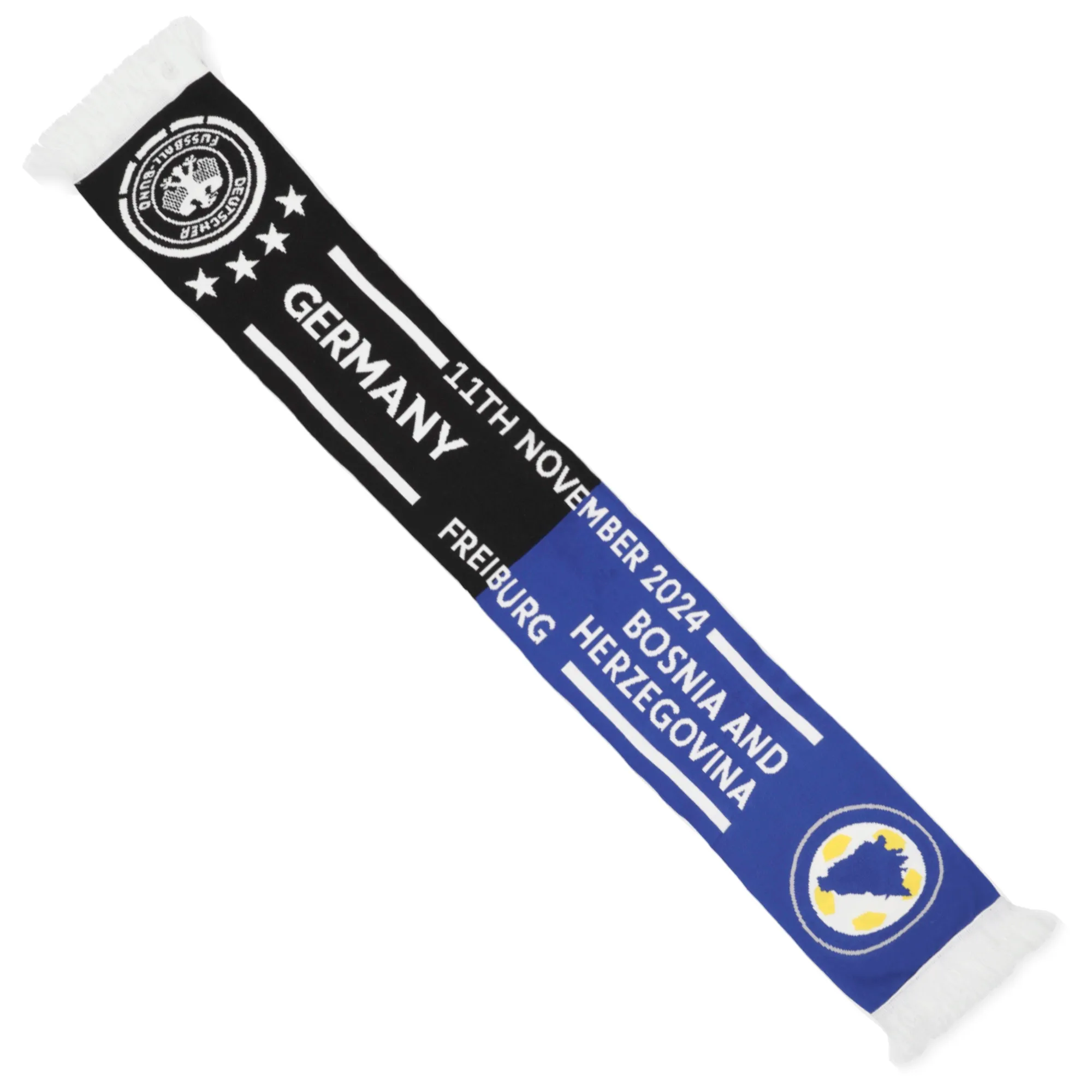 DFB v's Bosnia And Herzegovina Scarf - Black/Blue - Unisex