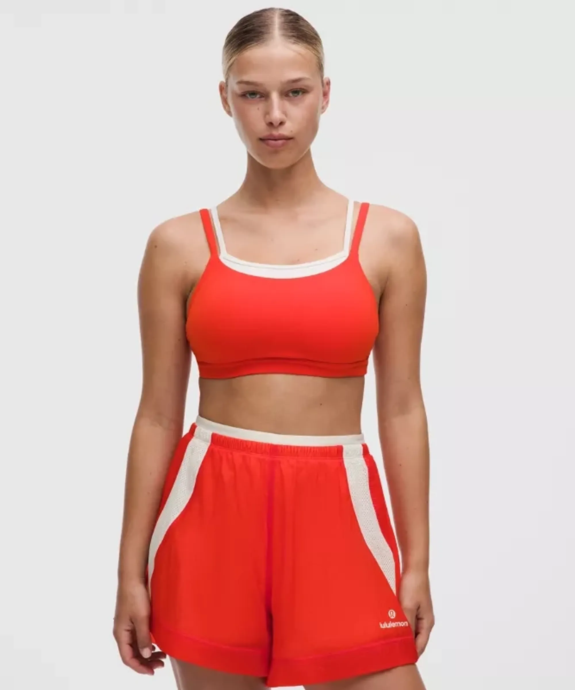 lululemon – Women's Layered Cami-Strap Sports Bra Light Support, C/D Cup – Size Medium