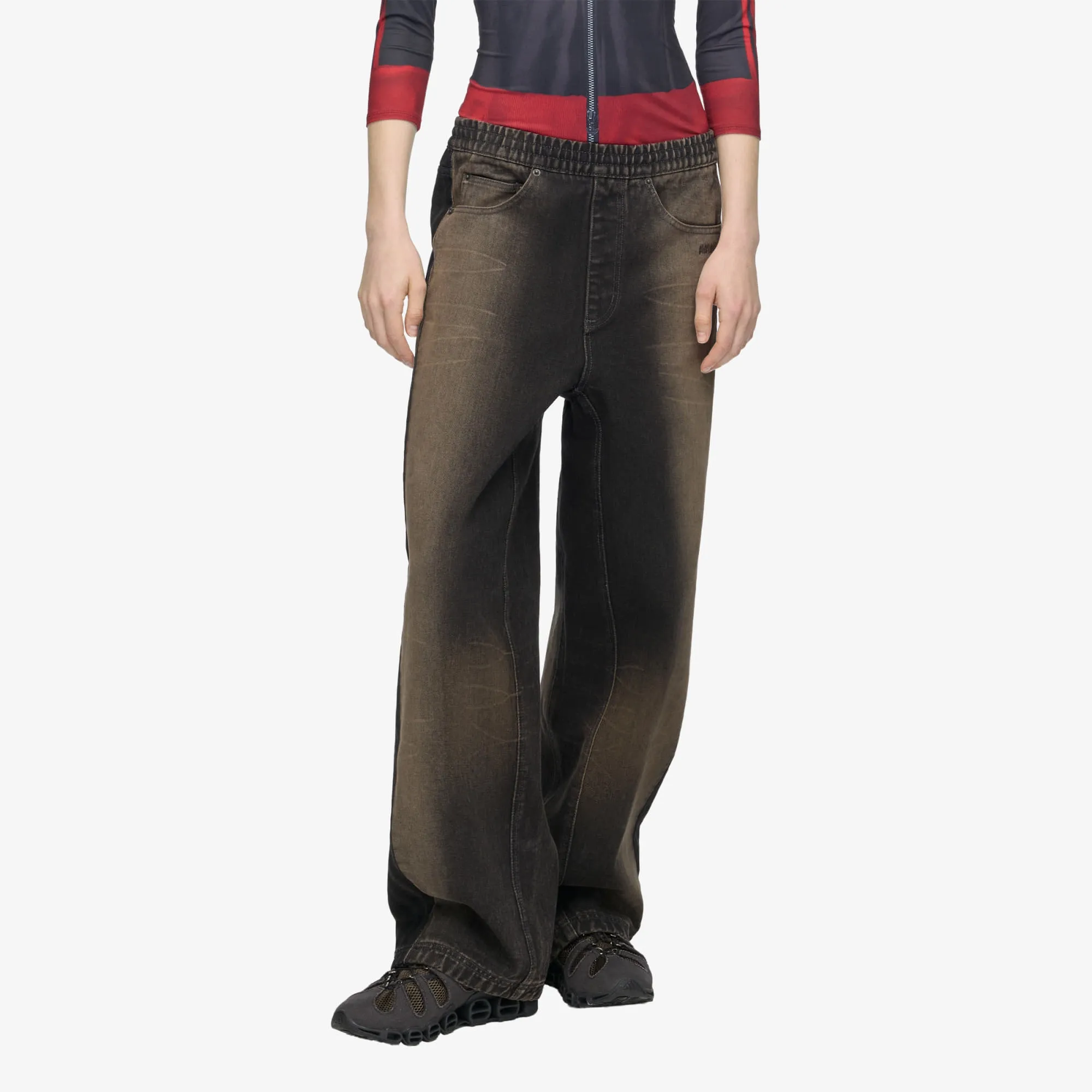 Pants Adidas Av Denim Pants Carbon M