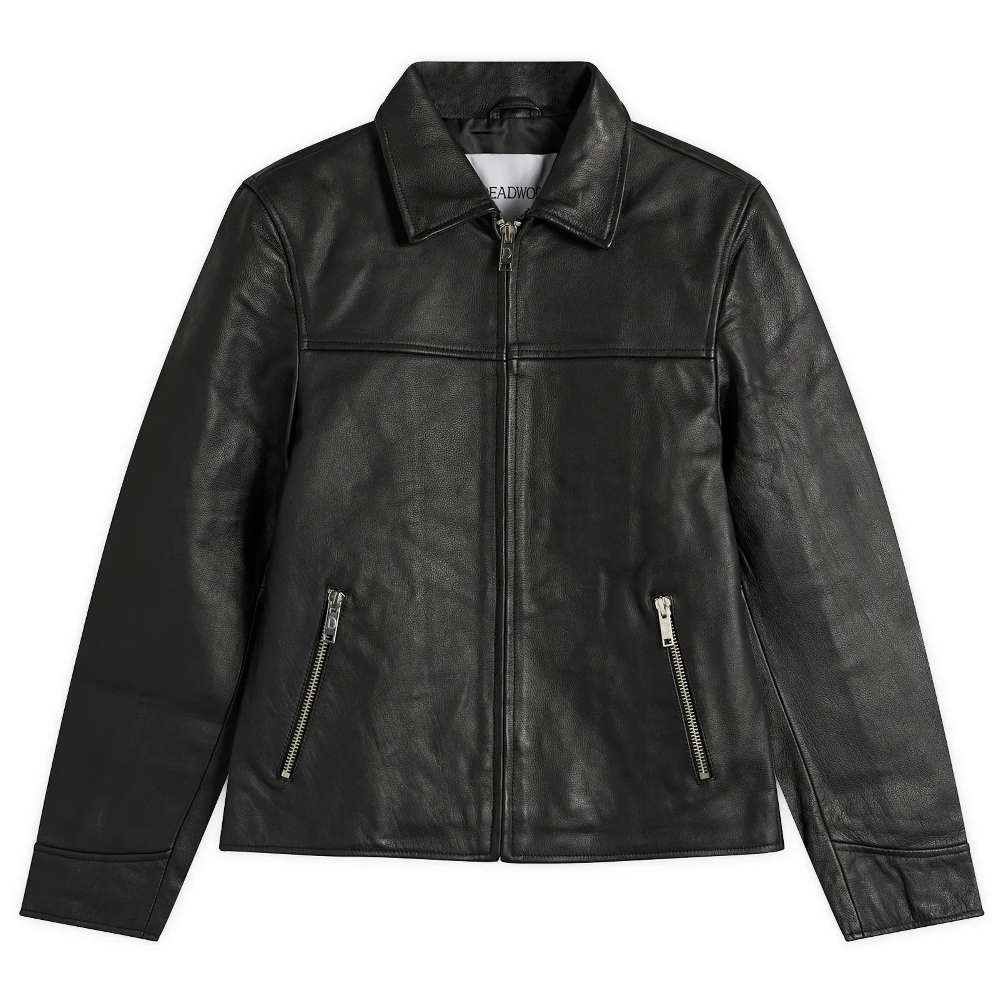 Deadwood Women's Bruno Upcycled Leather Jacket Black