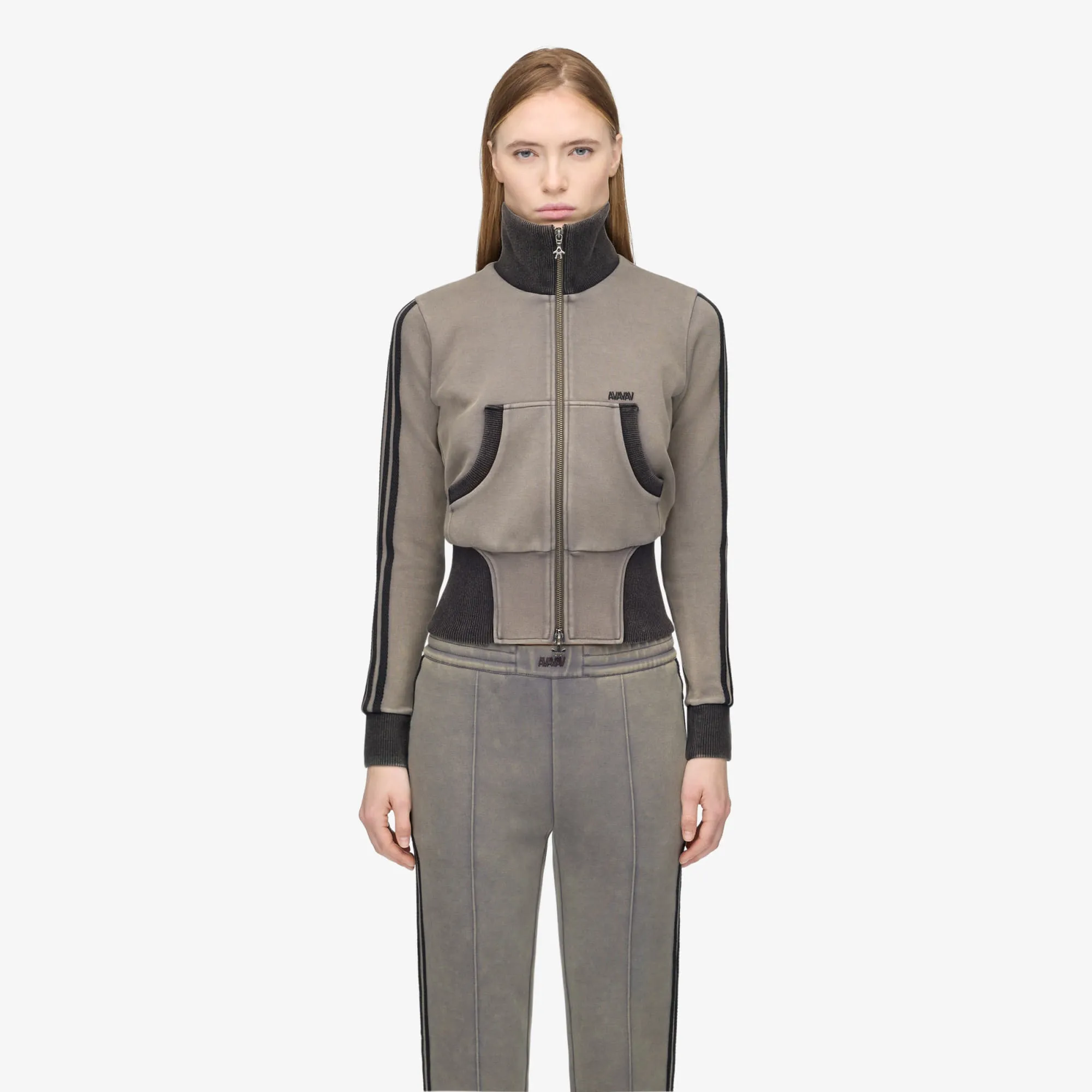 Sweatshirt Adidas Av Cropped Tt Grey Four L