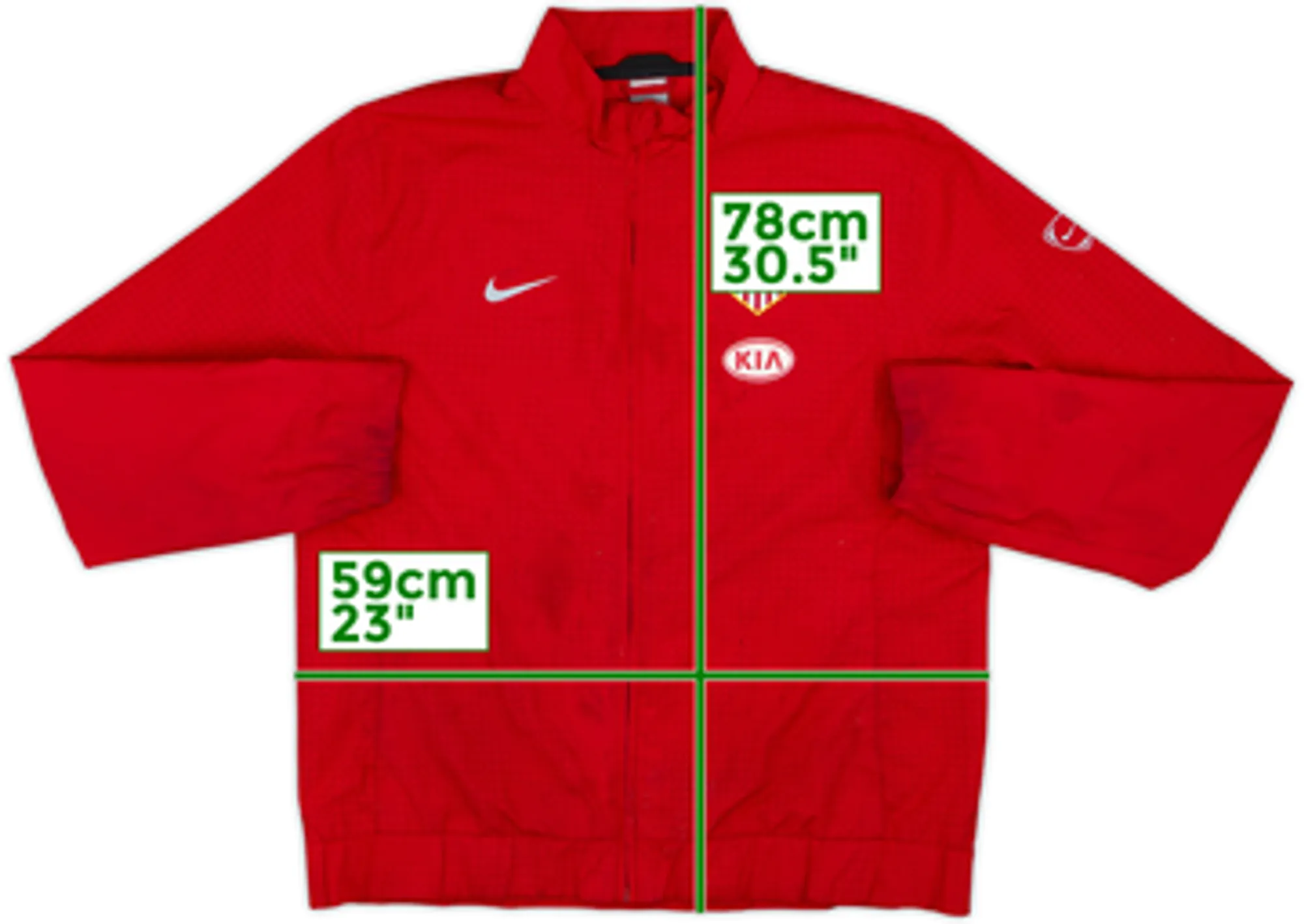 2009-10 Atletico Madrid Nike Track Jacket - 5/10 - (XL)