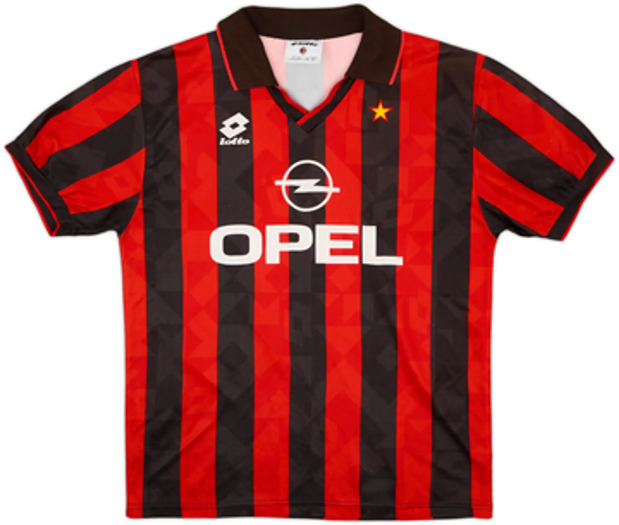 1995-96 AC Milan Home Shirt Weah #9 - 8/10 - (L)