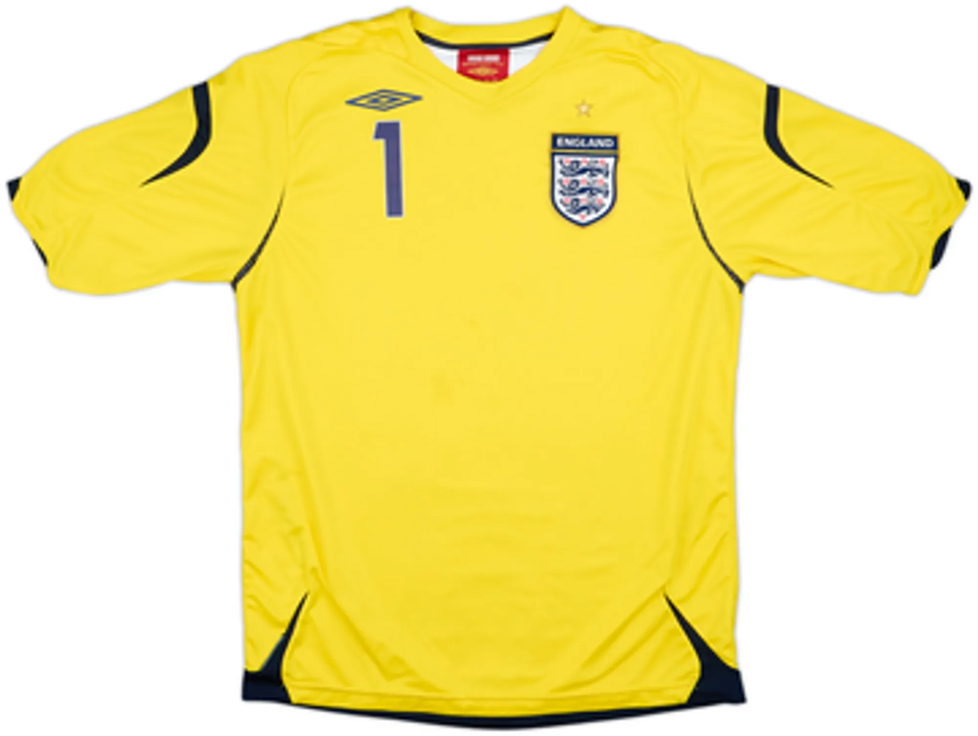 2006-08 England GK S/S Shirt Robinson #1 - 7/10 - (L)