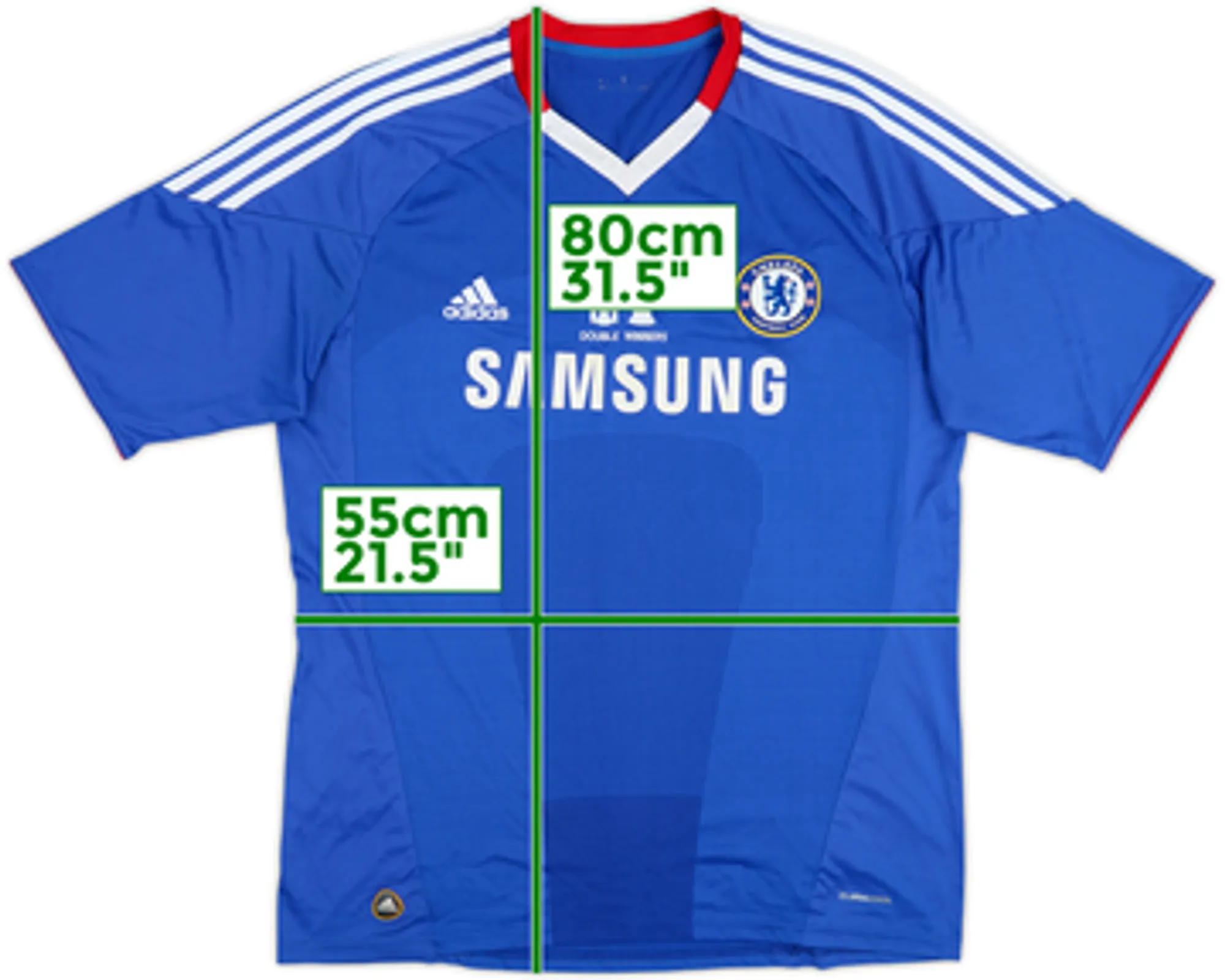 2010-11 Chelsea 'Double Winners' Home Shirt - 6/10 - (XL)