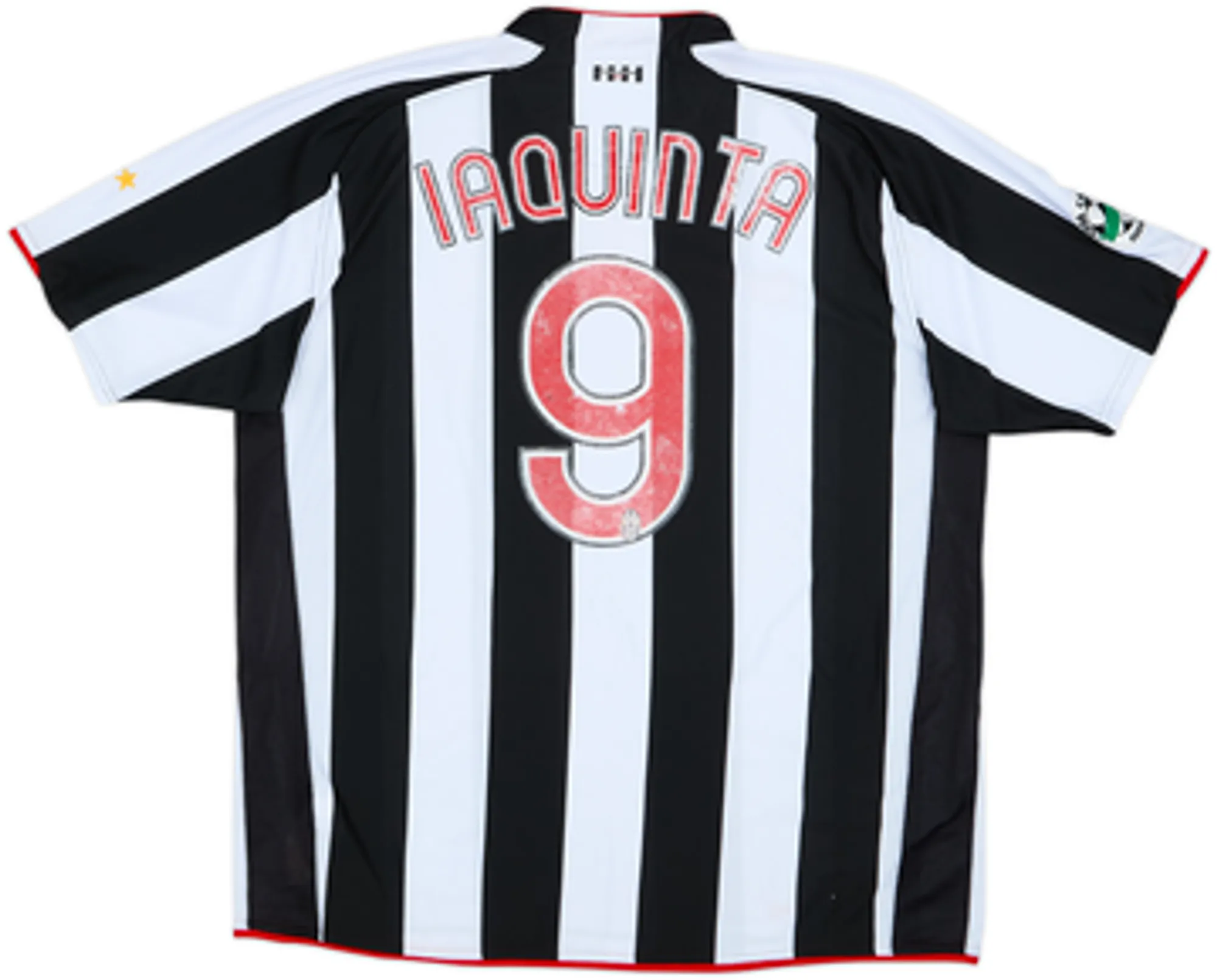 2007-08 Juventus Signed Home Shirt Iaquinta #9 - 5/10 - (XXL)