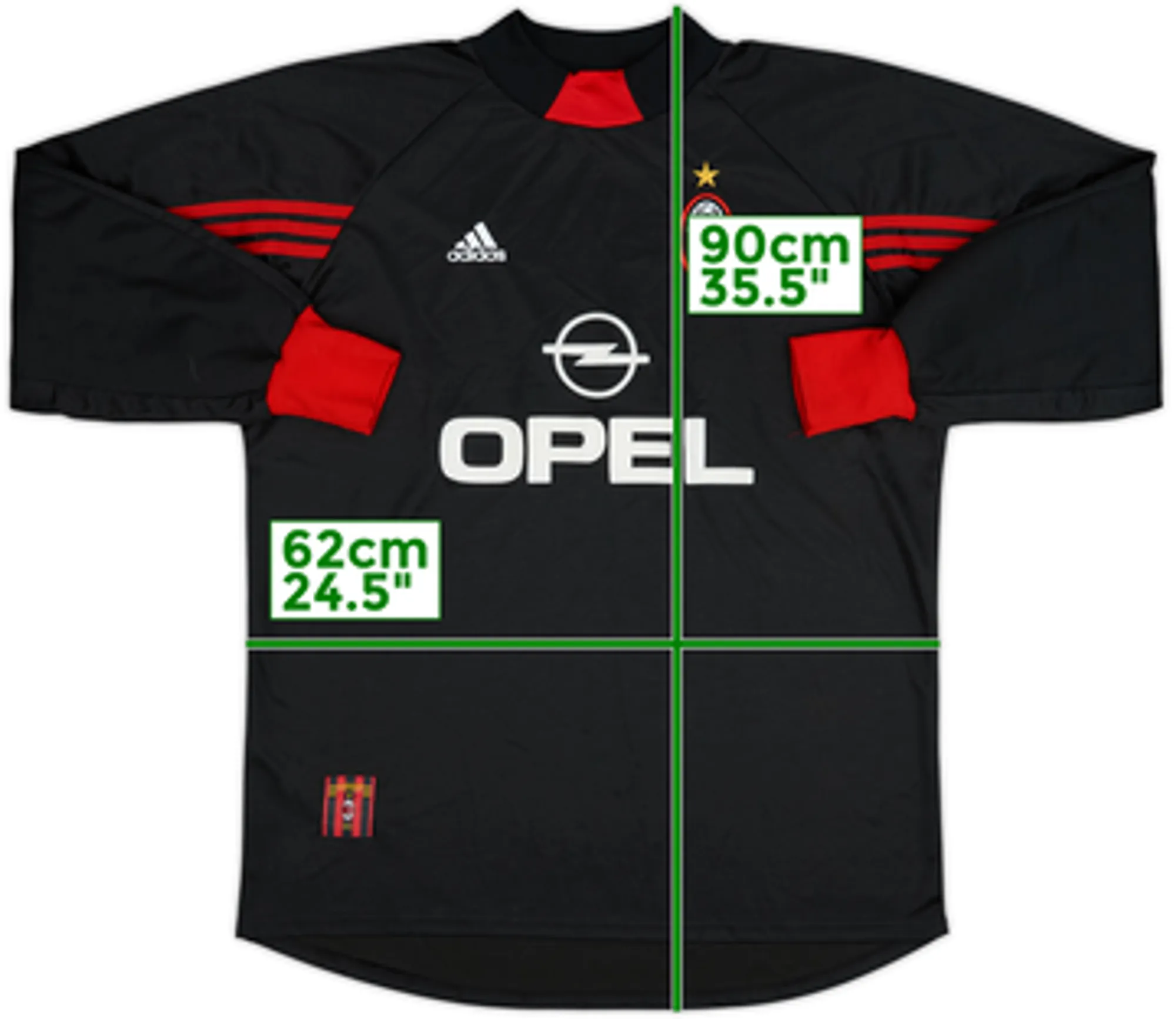 1999-00 AC Milan GK Shirt - 9/10 - (XL)