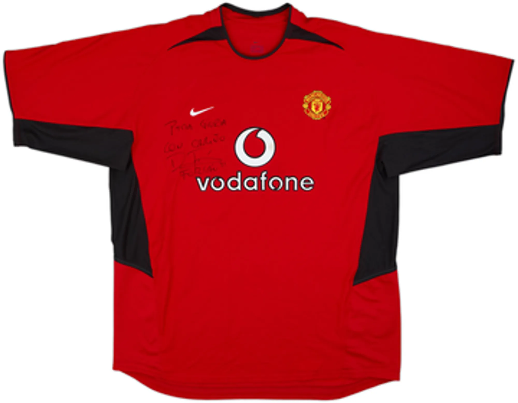 2004-06 Manchester United Signed Home Shirt Forlan #21 - 7/10 - (XXL)