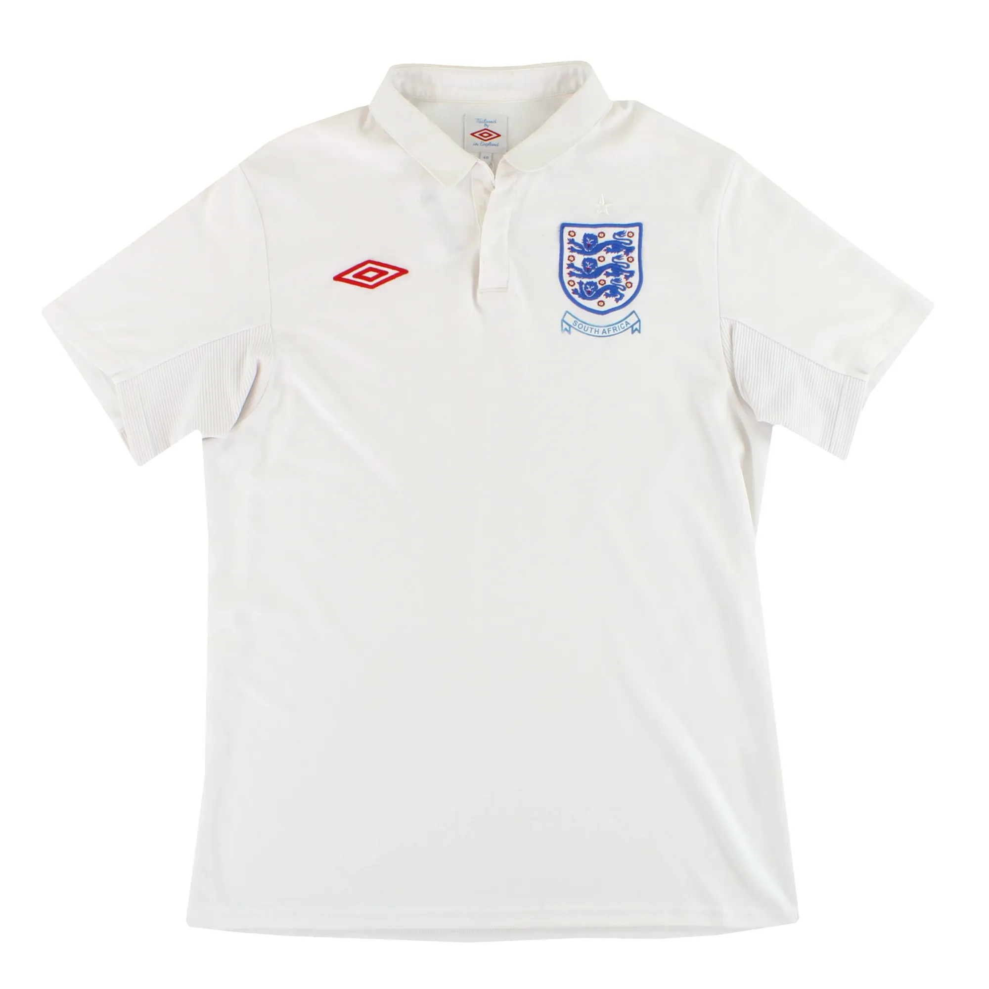 2010 England Umbro 'South Africa' Home Shirt M - England / Excellent 