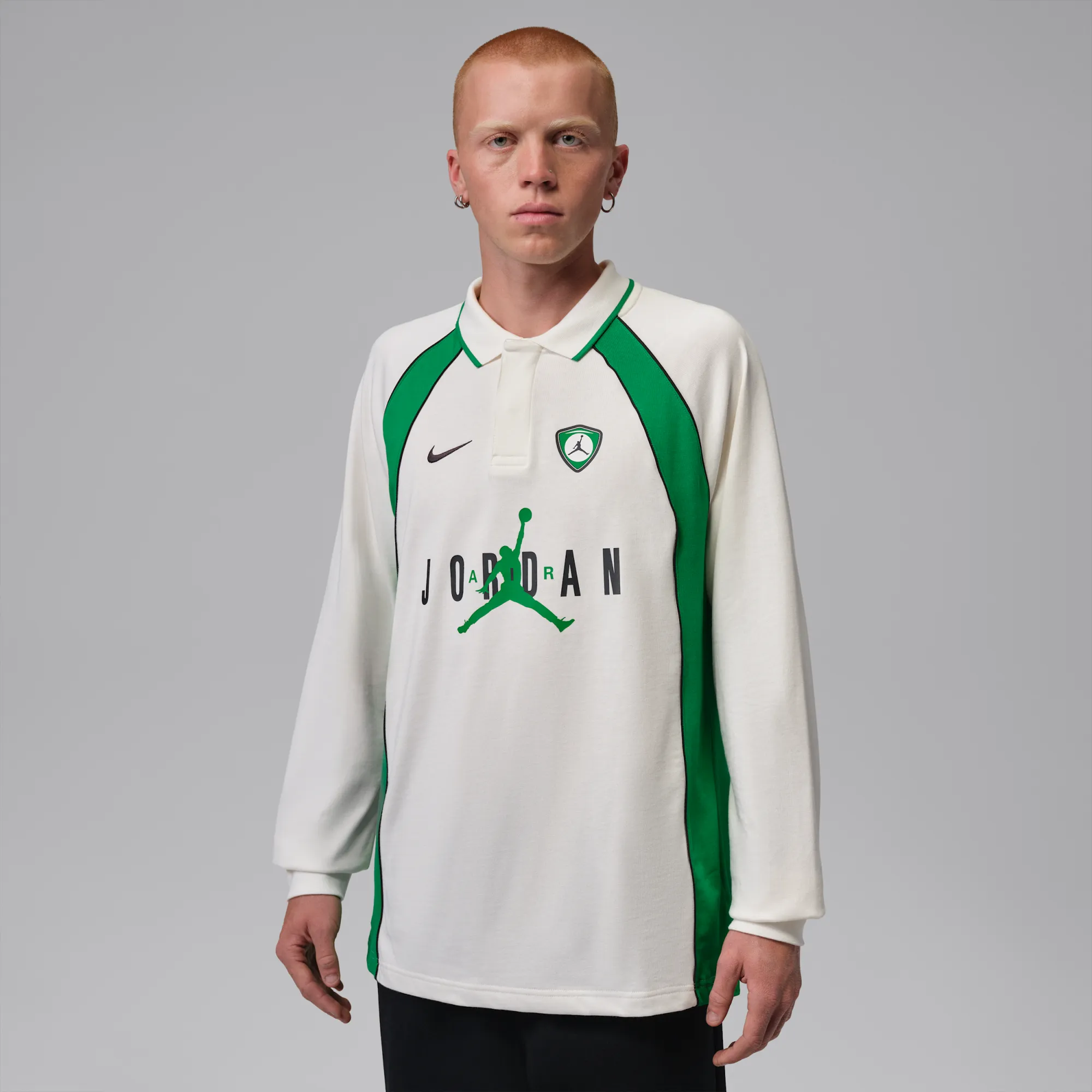 Nike Jordan Flight Men's Long-Sleeve Polo Jersey - Sail