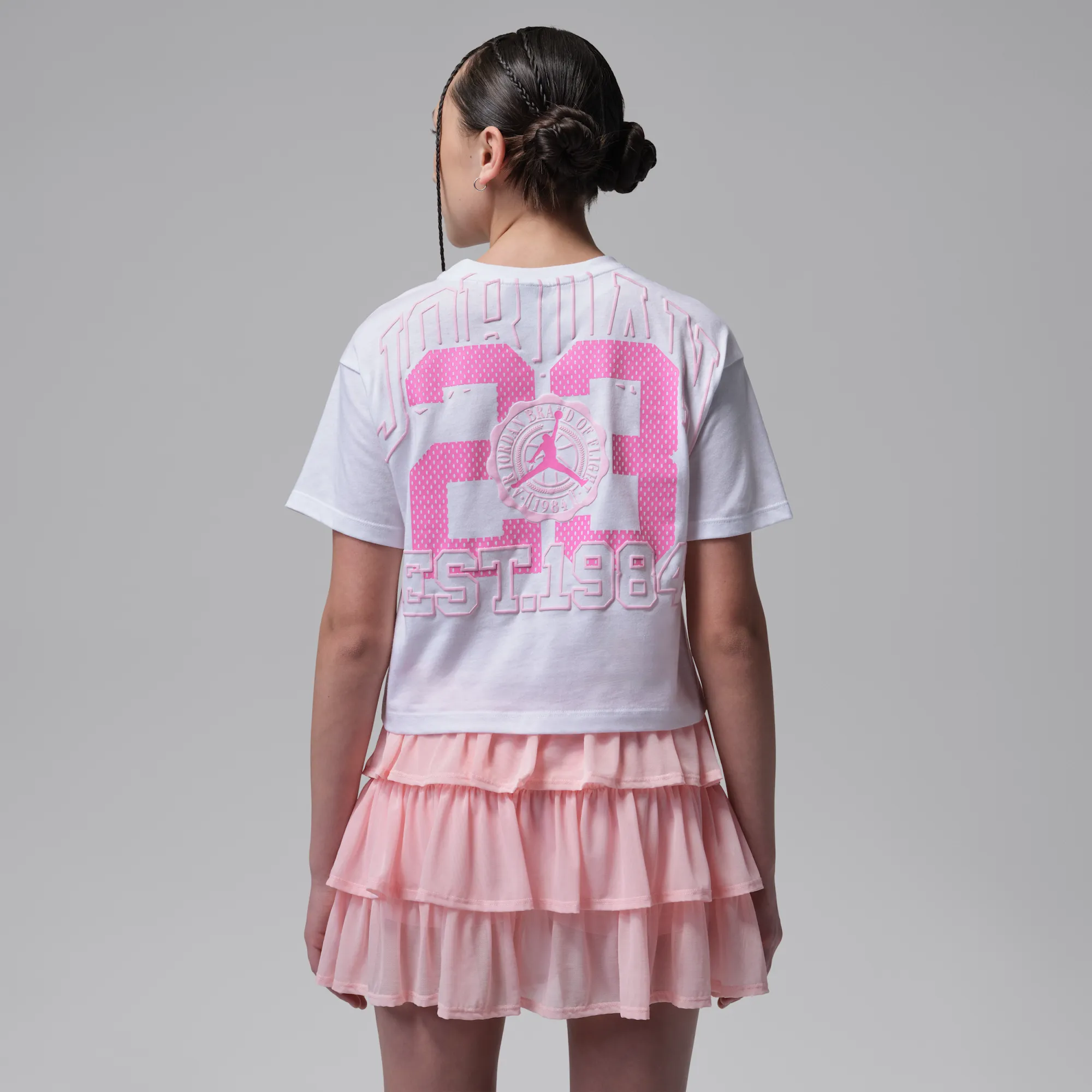 Nike Jordan Older Kids' Secret Garden Collegiate T-Shirt - White
