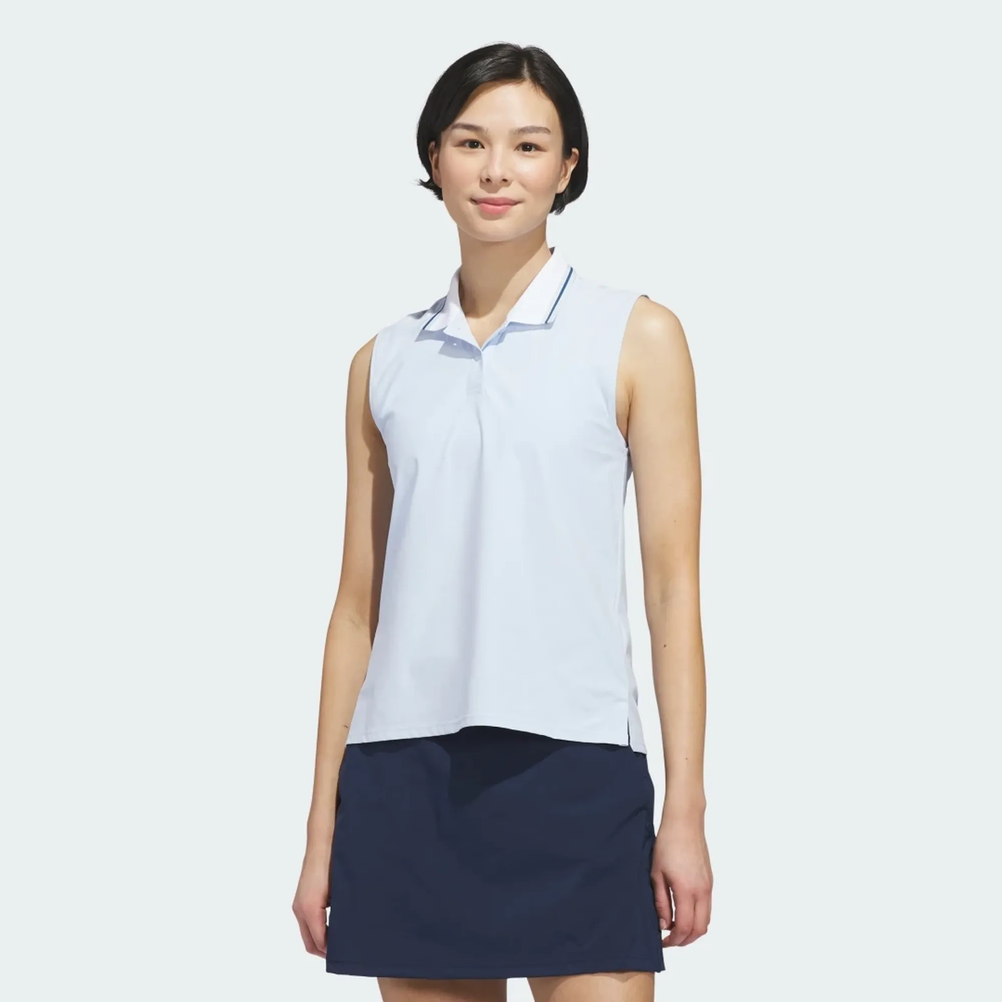 adidas Beyond The Course Twistknit Sleeveless Polo Shirt