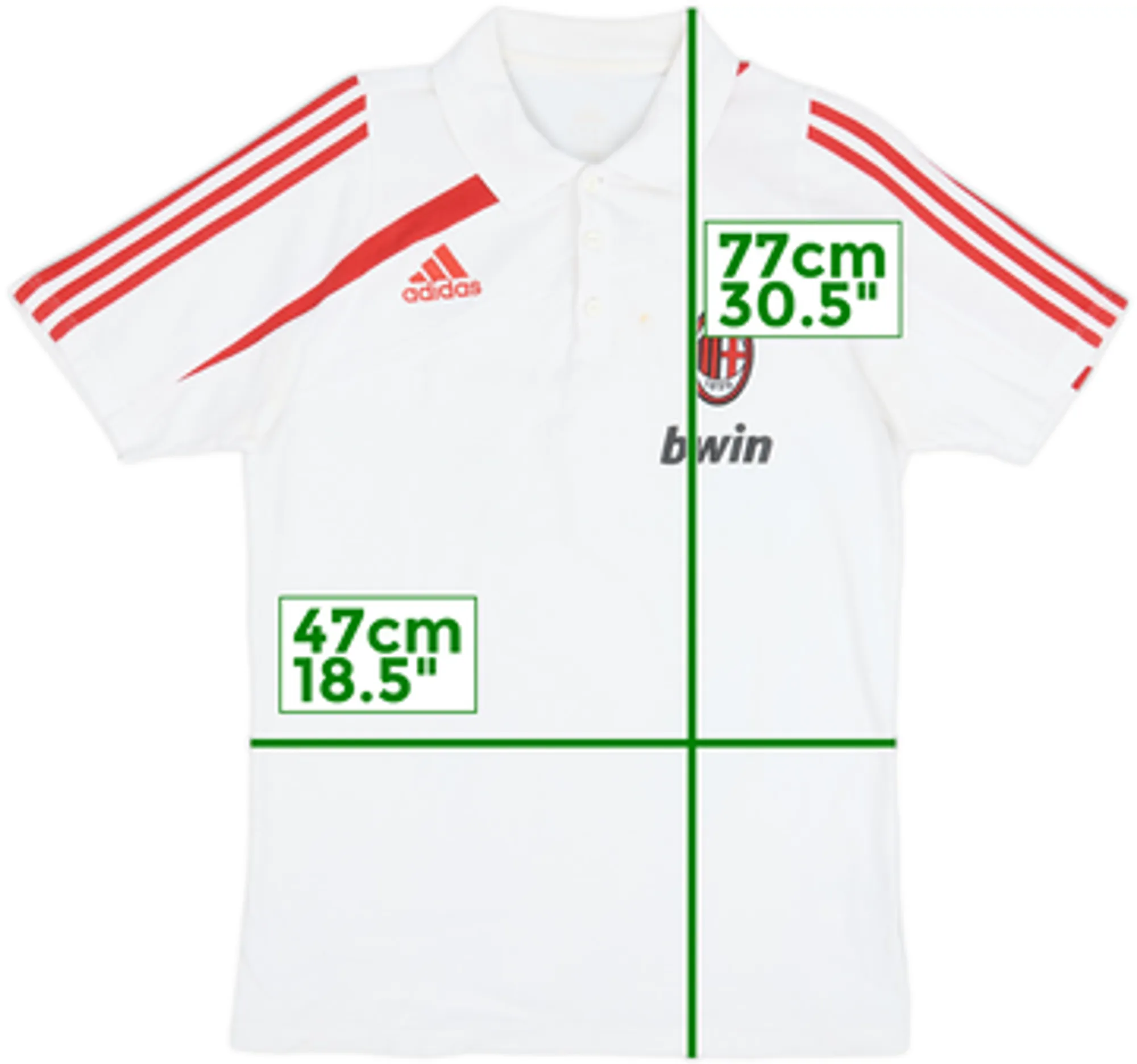 2009-10 AC Milan adidas Polo Shirt - 7/10 - (M)