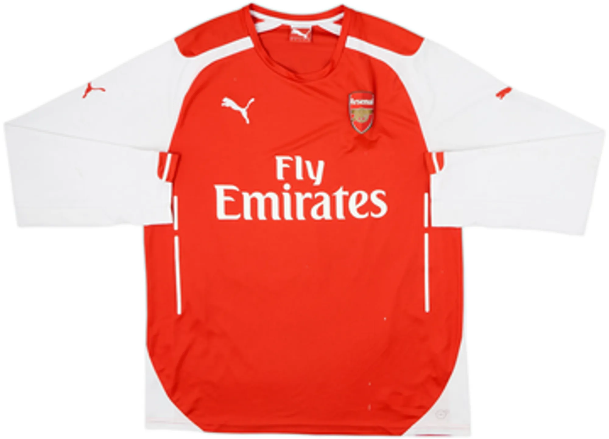 2014-15 Arsenal Home L/S Shirt S.Cazorla #19 - 5/10 - (L)