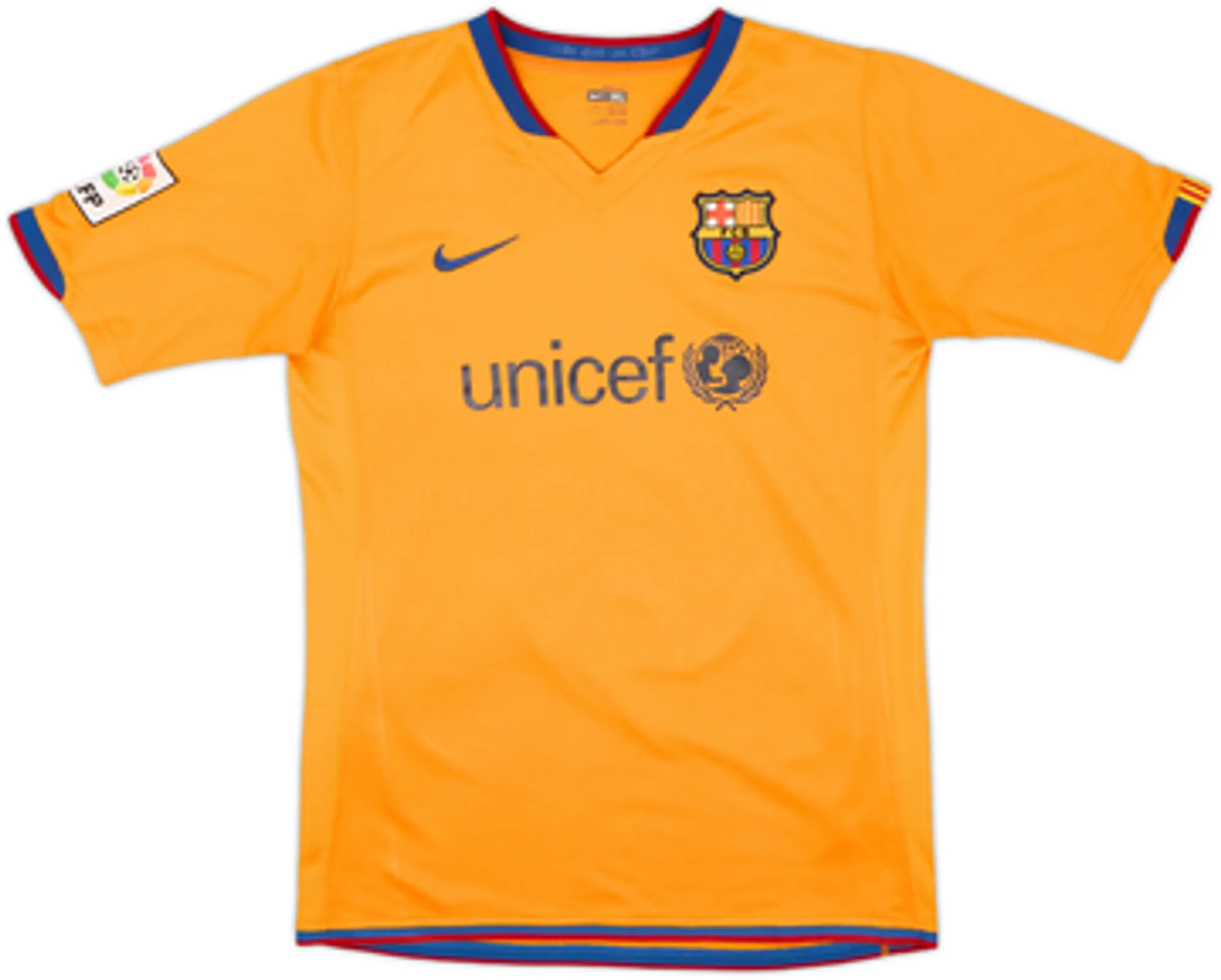 2006-08 Barcelona Away Shirt A.Iniesta #8 - 9/10 - (XL.Boys)