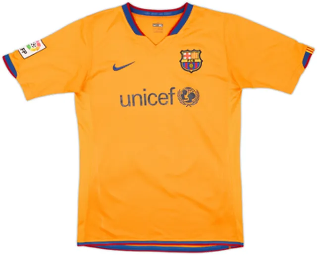 2006-08 Barcelona Away Shirt A.Iniesta #8 - 9/10 - (XL.Boys