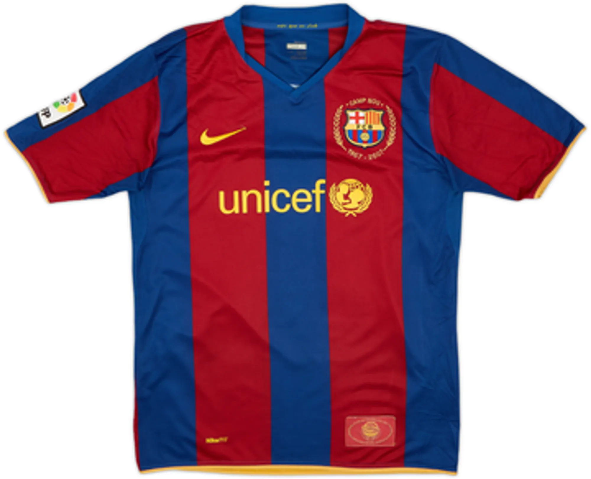 2007-08 Barcelona Home Shirt Messi #19 - 10/10 - (XL.Boys)