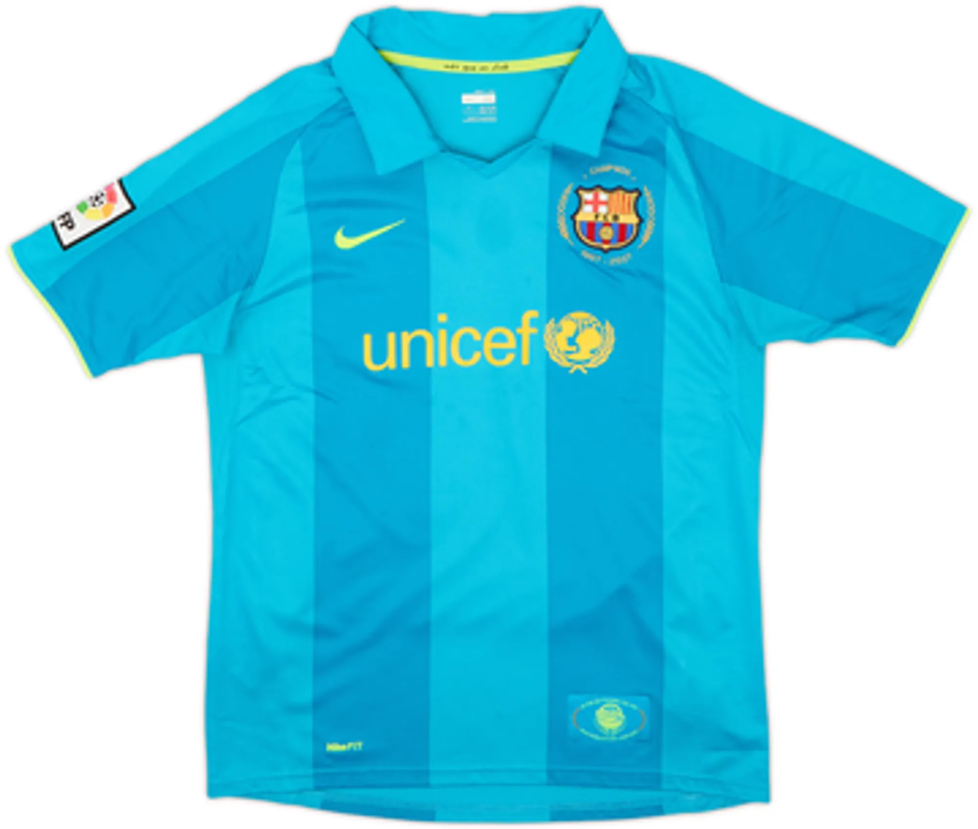 2007-09 Barcelona Away Shirt Messi #19 - 9/10 - (XL.Boys)