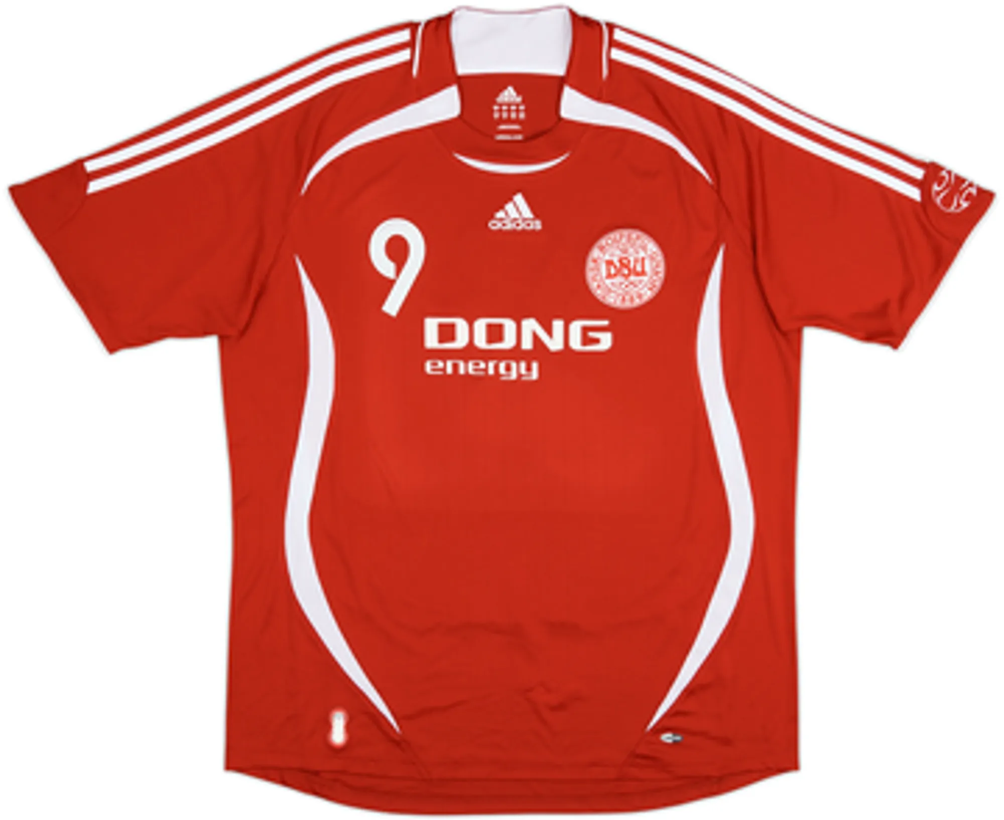 2006-08 Denmark Home Shirt Tomasson #9 - 8/10 - (XL)