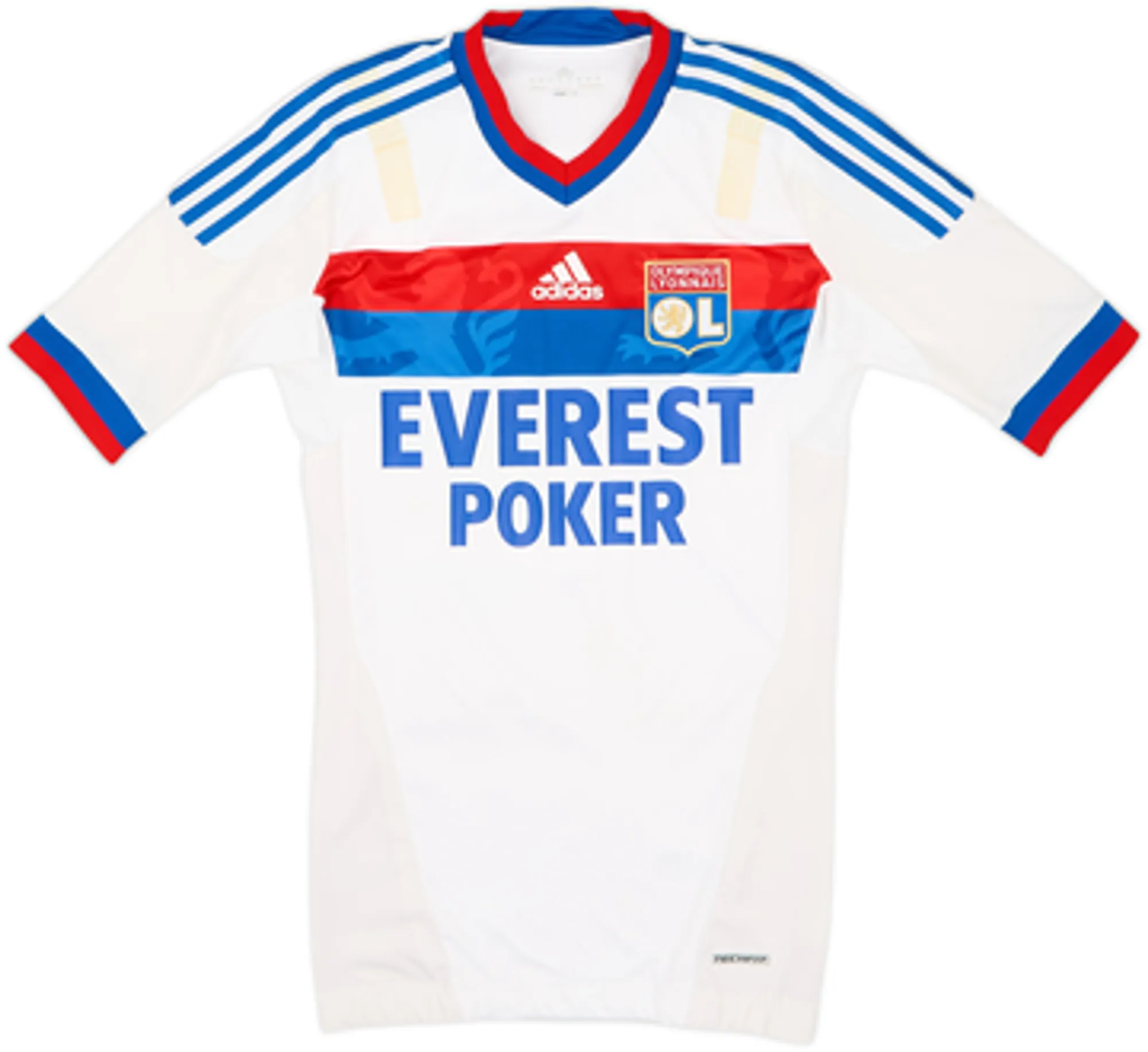 2011-12 Lyon Player Issue Techfit Home Shirt Lisandro #9 - 9/10 - (M)