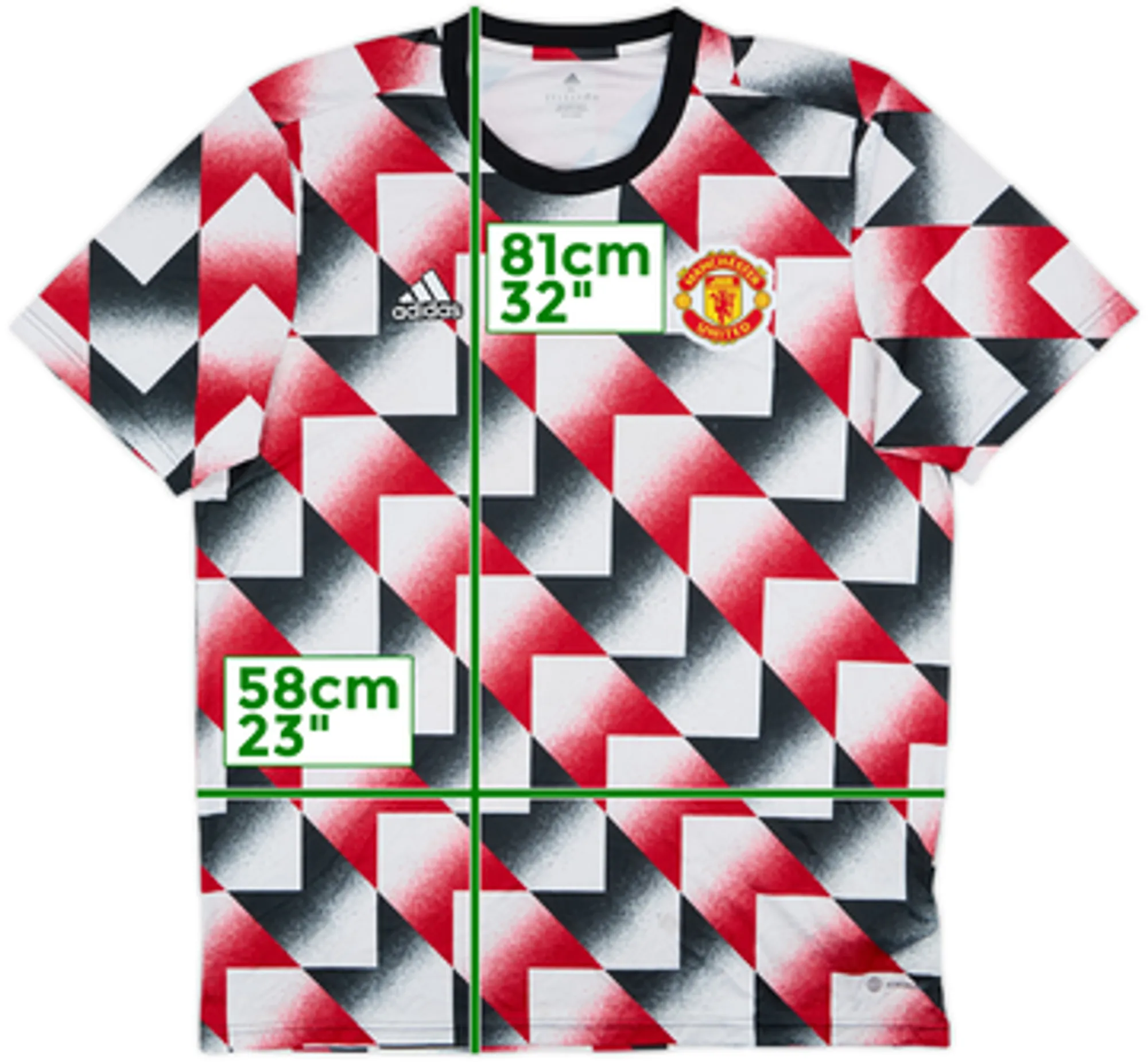 2022-23 Manchester United adidas Pre-Match Shirt - 7/10 - (XL)