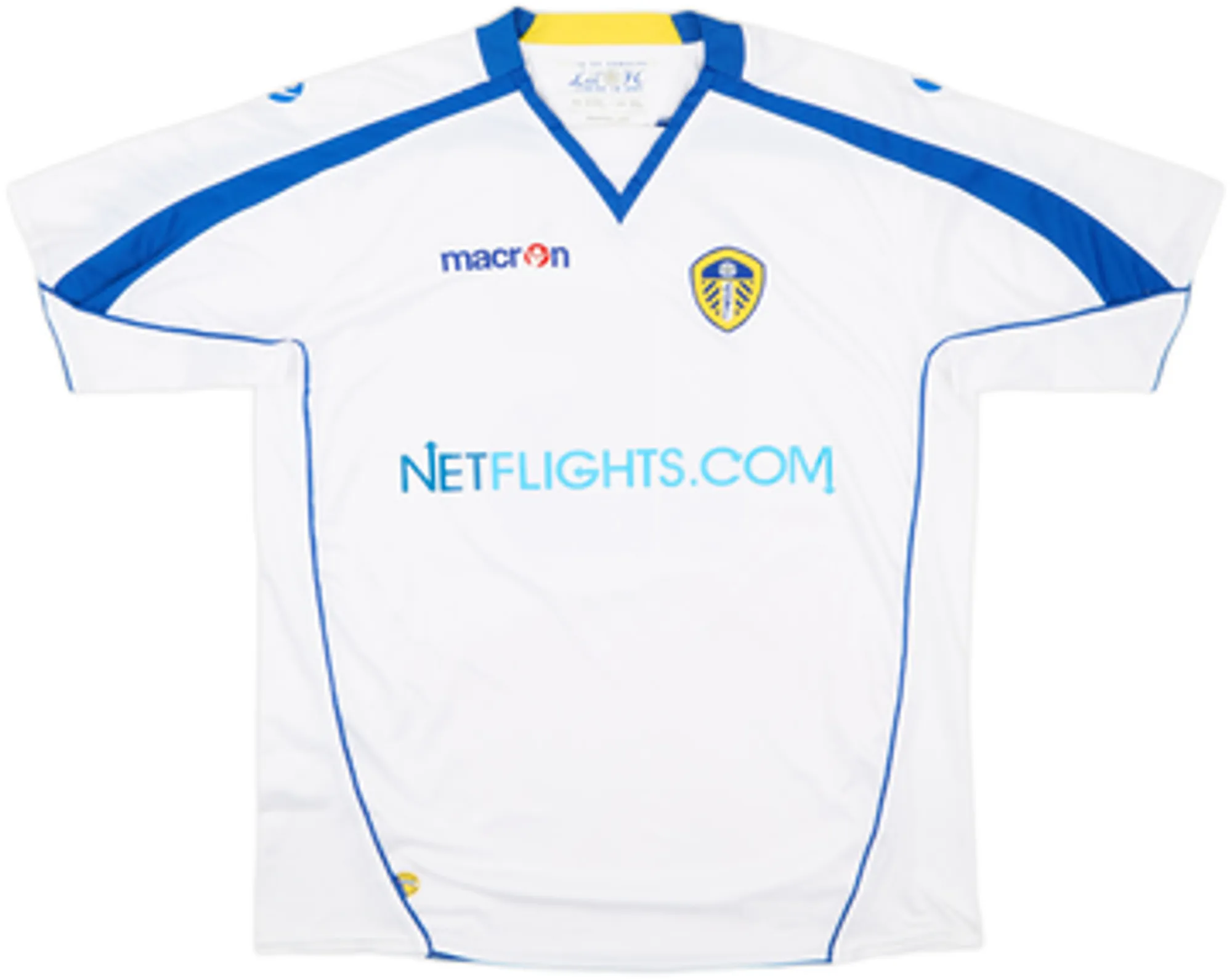 2008-09 Leeds United Home Shirt Delph #15 - 8/10 - (XL)