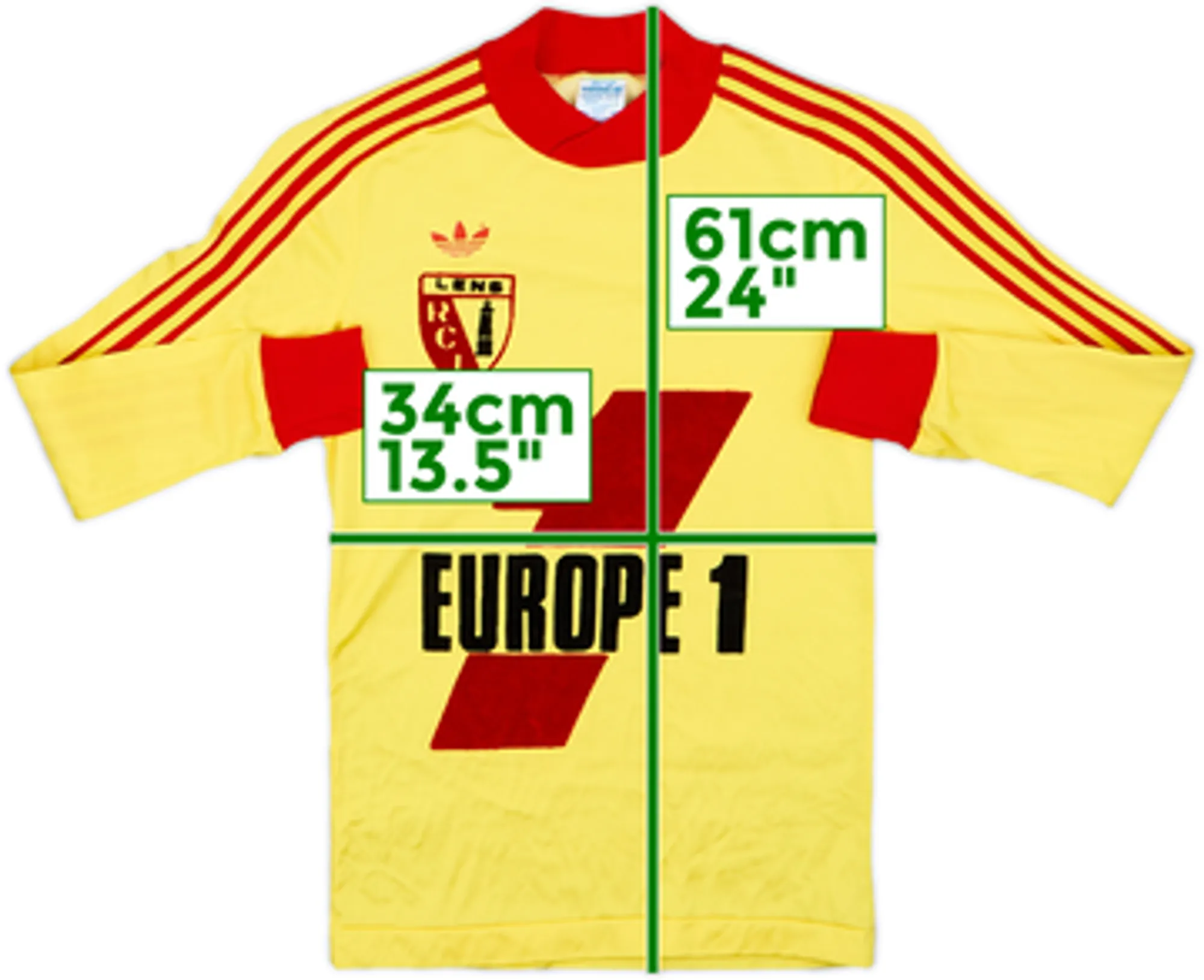 1979-80 Lens Home L/S Shirt - 10/10 - (M.Boys)