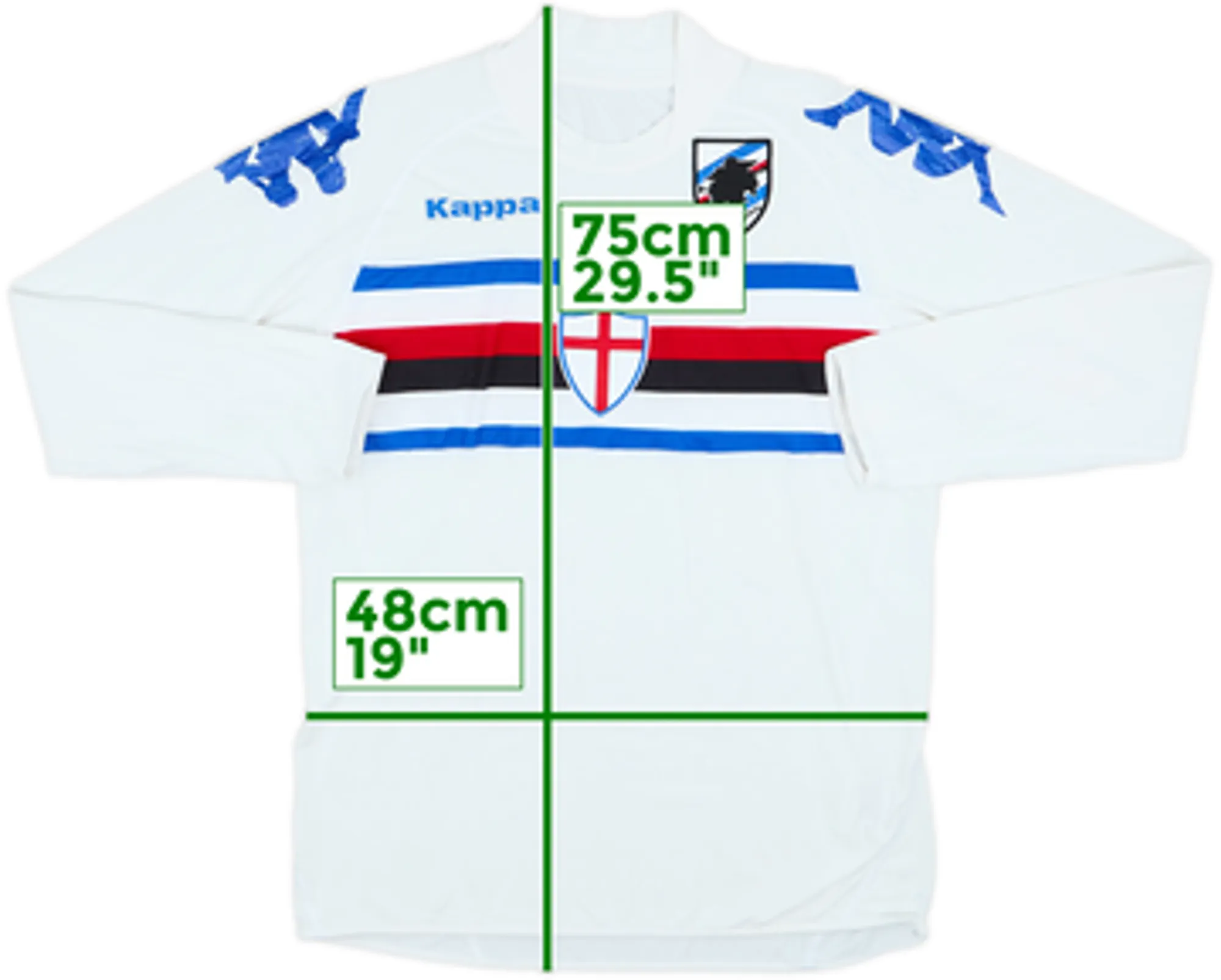 2007-08 Sampdoria Player Issue Away L/S Shirt - 6/10 - (XL)