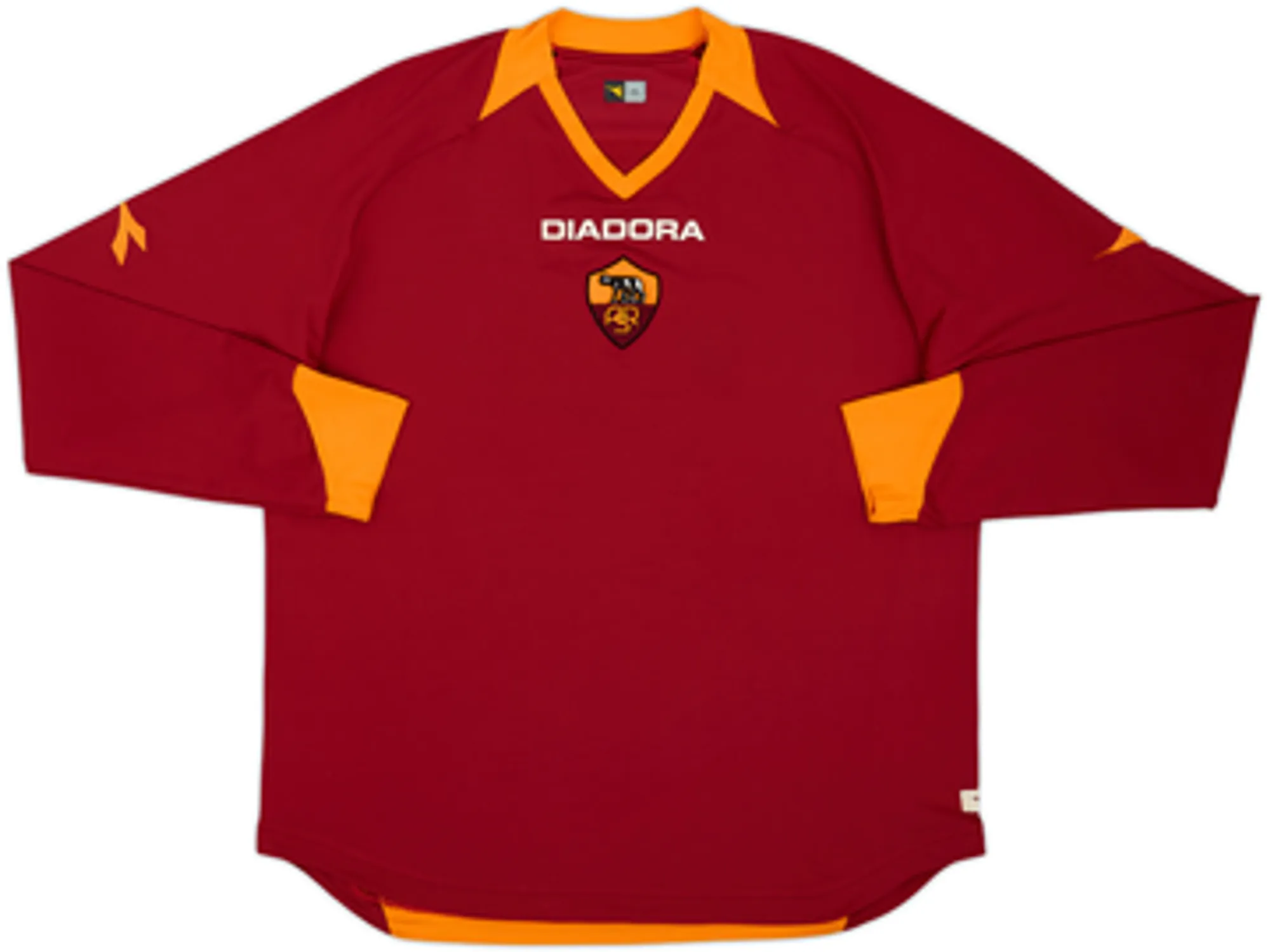 2006-07 Roma Home L/S Shirt Totti #10 - 9/10 - (XL)