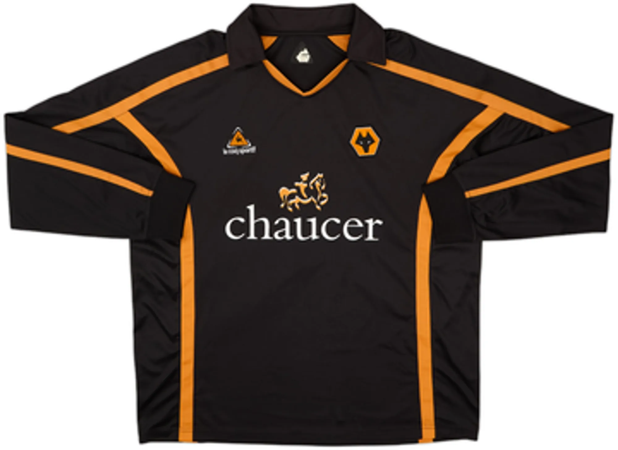2005-06 Wolves Away L/S Shirt Lescott #5 - 8/10 - (XL)